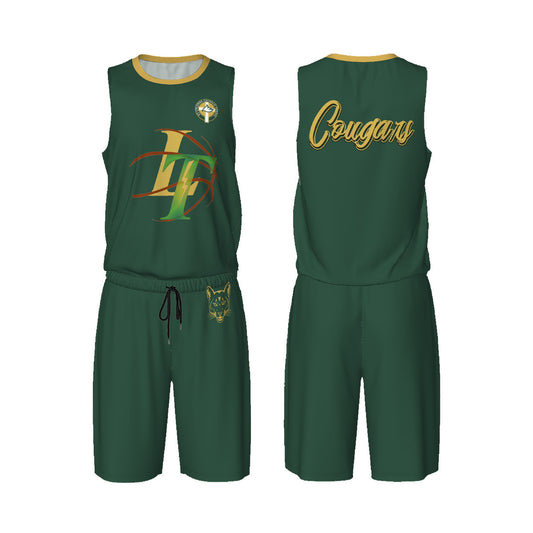 Snooty Fox Art Unisex Basketball Uniform Jersey Set - Cougars