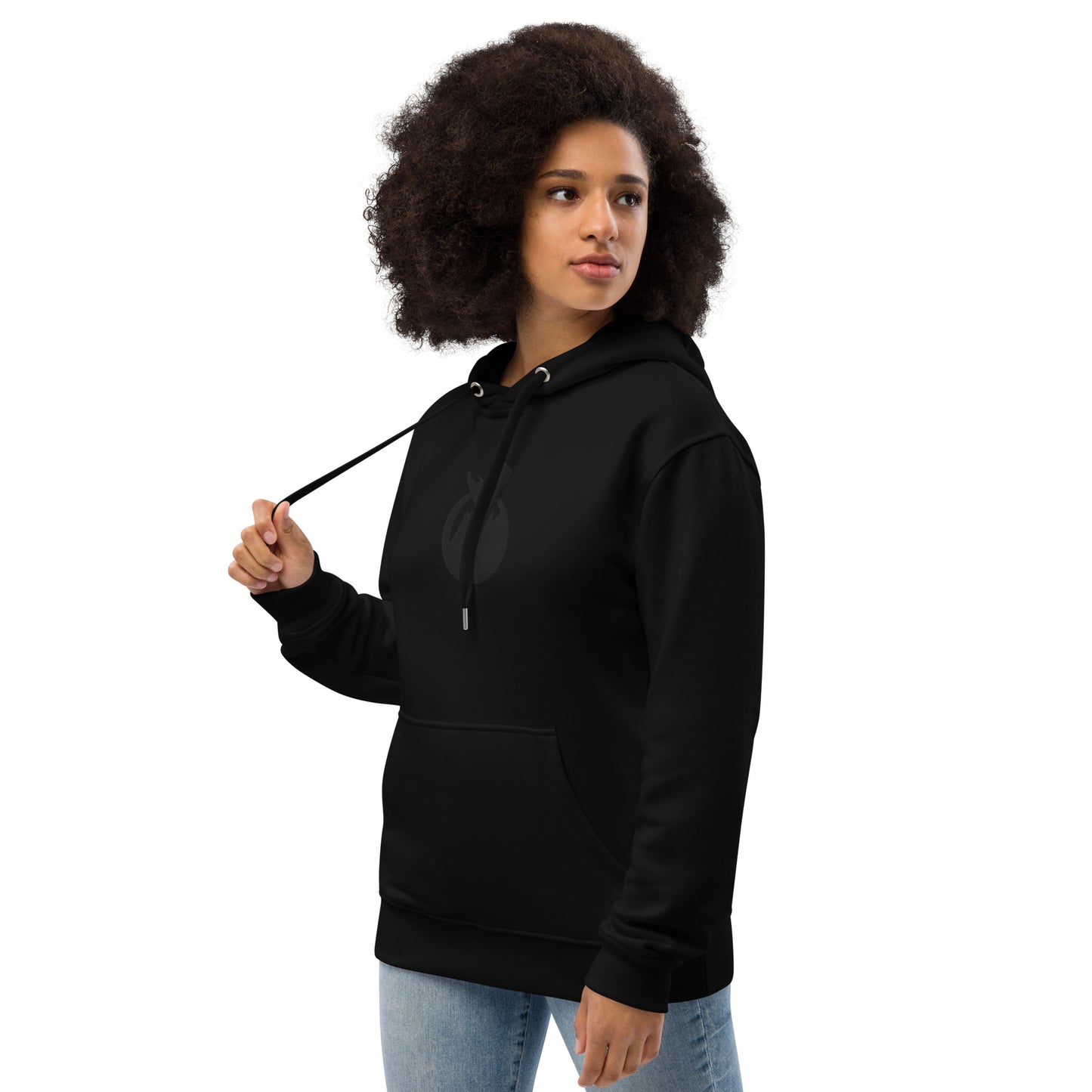 Snooty Fox Art Premium Eco Hoodie - Snooty Fox Art Logo (Black)