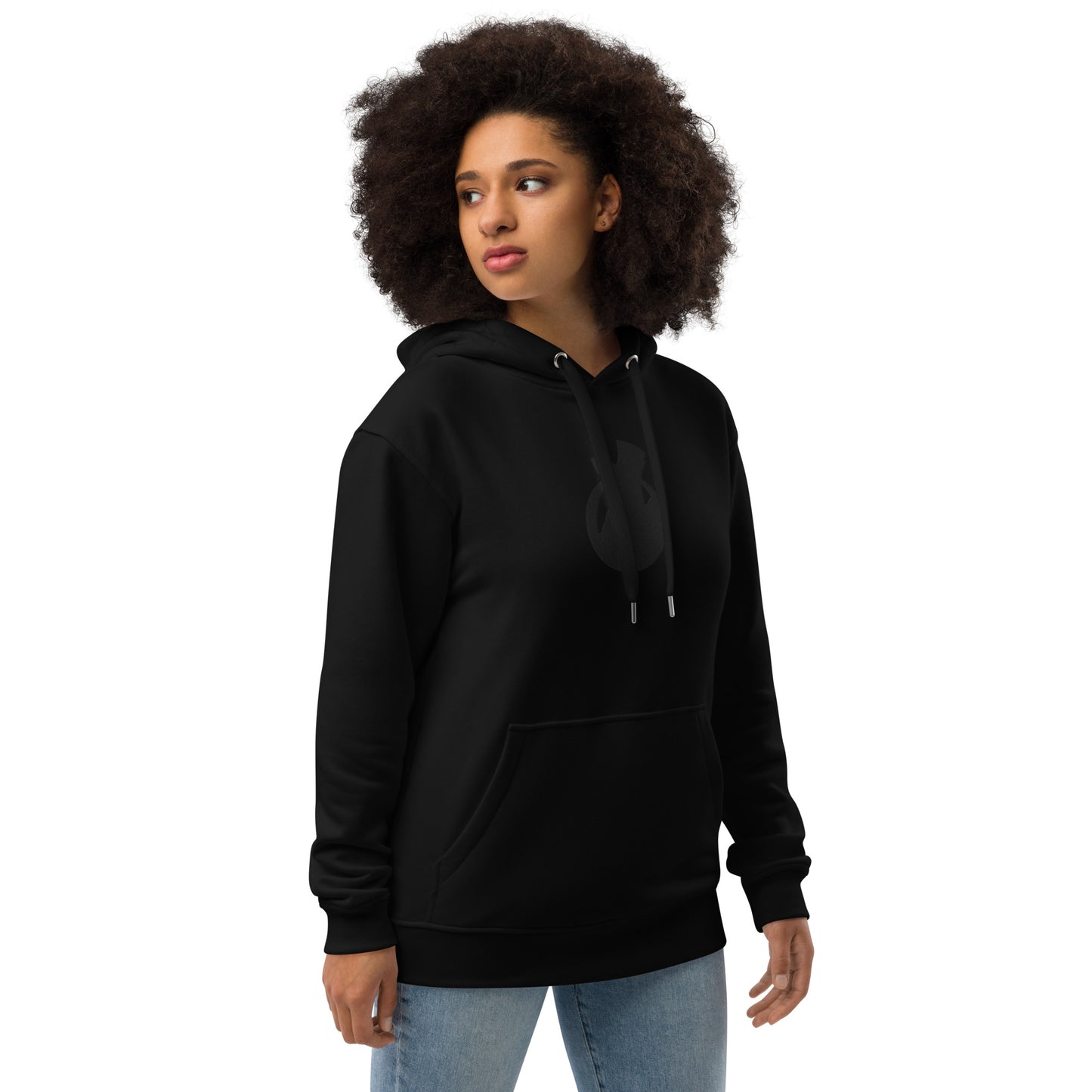 Snooty Fox Art Premium Eco Hoodie - Snooty Fox Art Logo (Black)