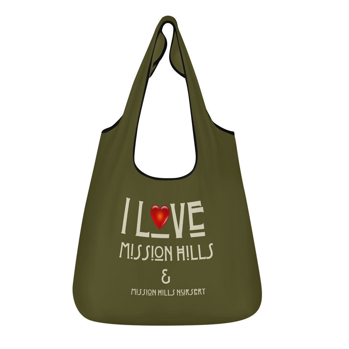 Snooty Fox Art 3 Pcs Grocery Bags - I Love MH