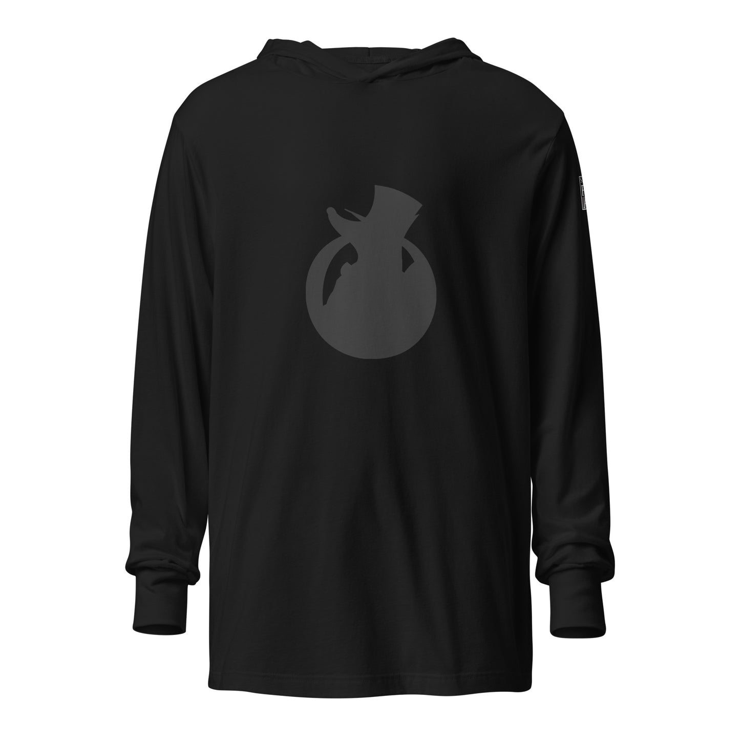 Snooty Fox Art Hooded Long-Sleeve Tee - Silhouette Logo