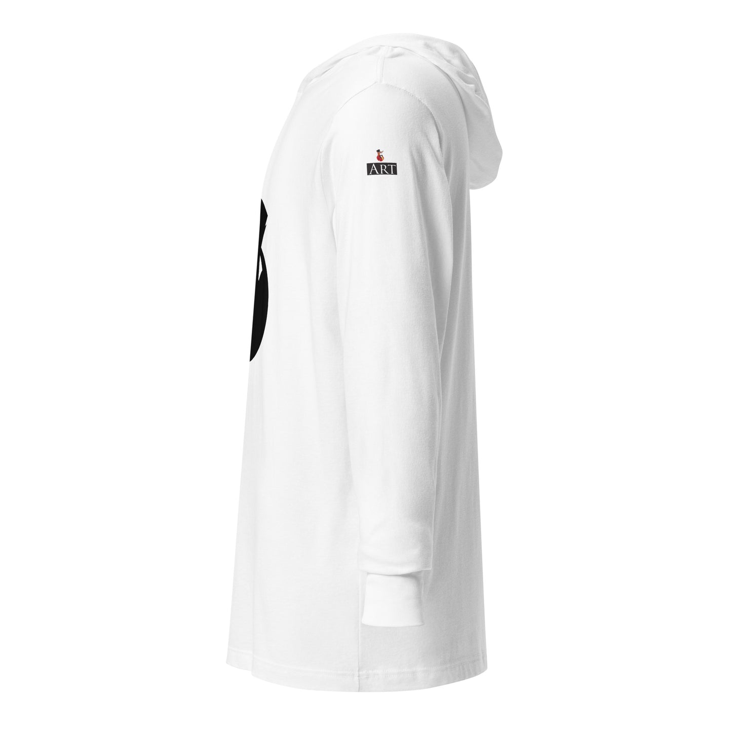 Snooty Fox Art Hooded Long-Sleeve Tee - Silhouette Logo