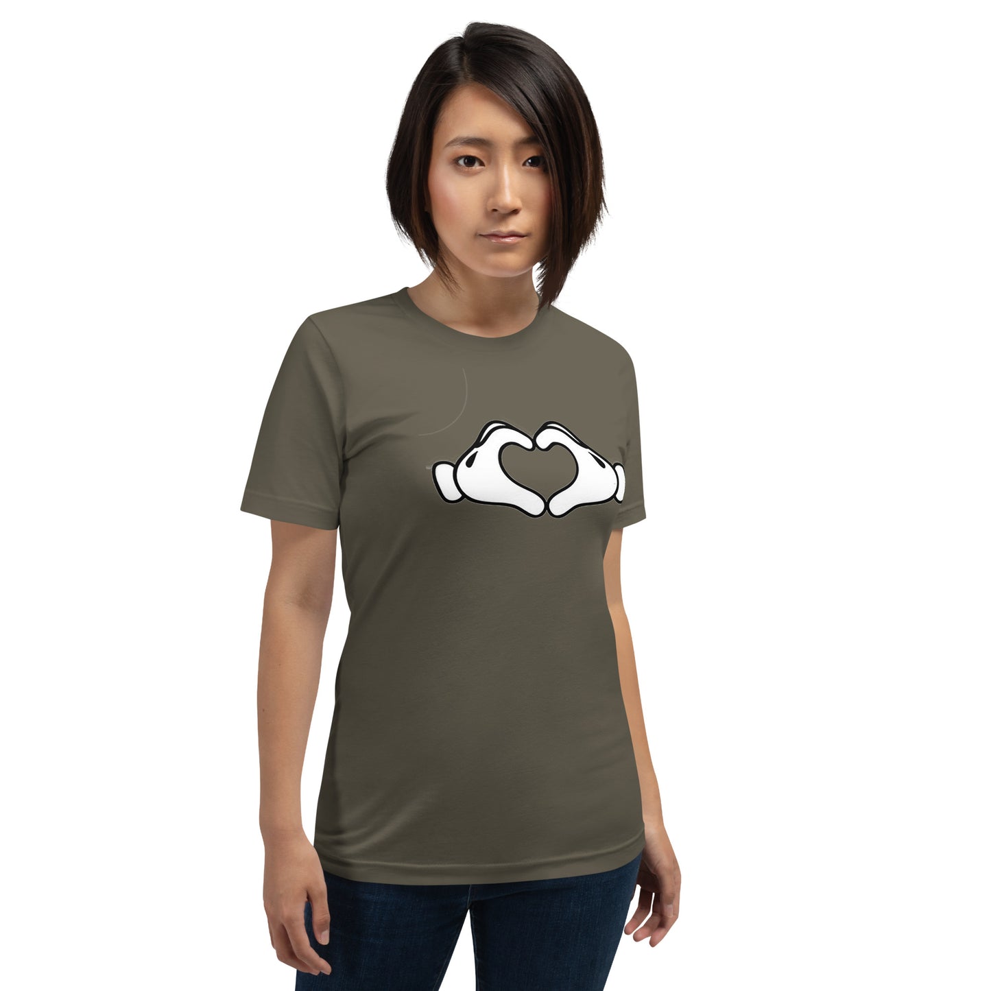 Snooty Fox Art Unisex T-shirt - Love Hands