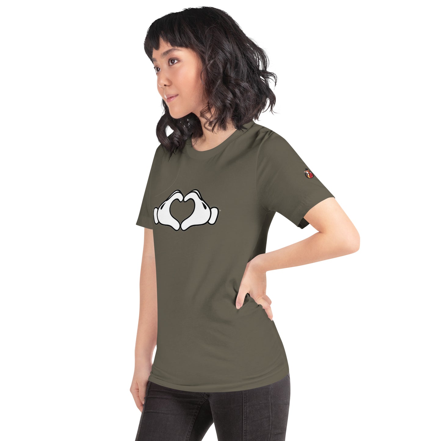 Snooty Fox Art Unisex T-shirt - Love Hands