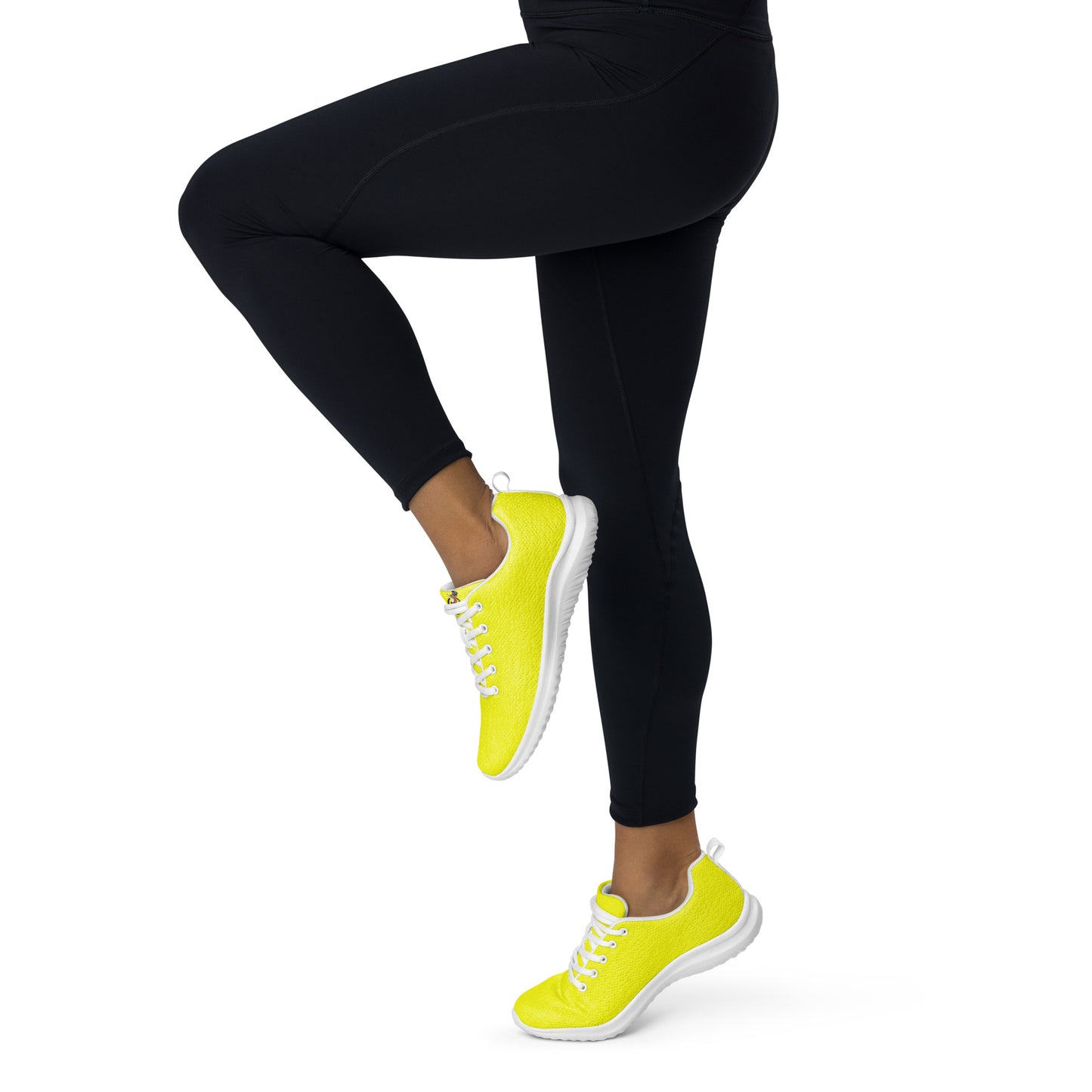 Snooty Fox Art Women’s Athletic Shoes - Neon Yellow