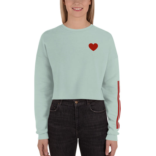 Snooty Fox Art Crop Sweatshirt - Heart