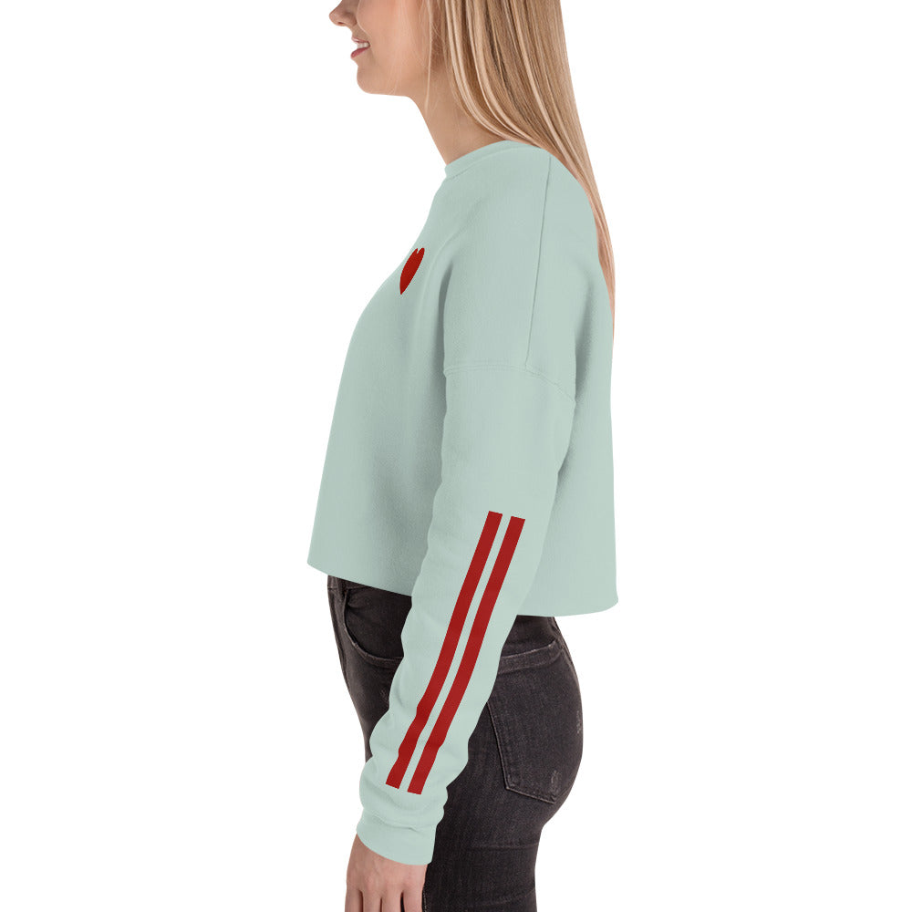 Snooty Fox Art Crop Sweatshirt - Heart