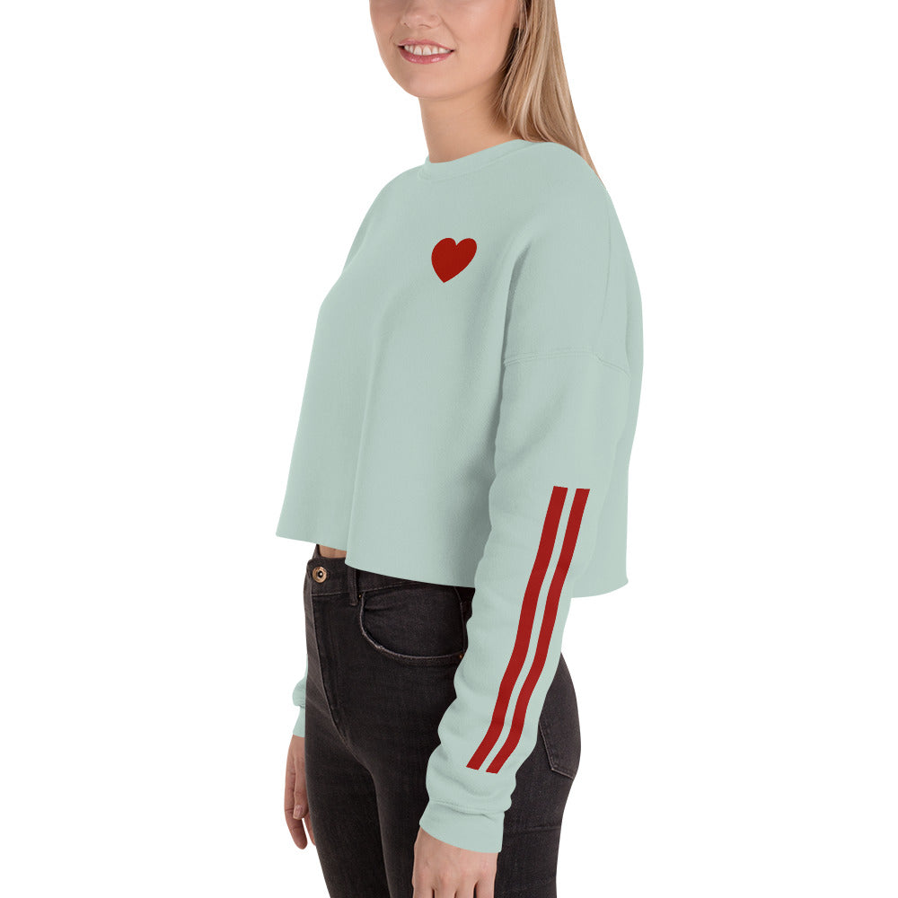 Snooty Fox Art Crop Sweatshirt - Heart