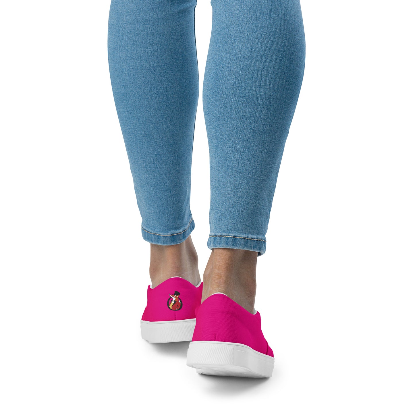 Snooty Fox Art Women’s Slip-on Canvas Shoes - Mex Pink