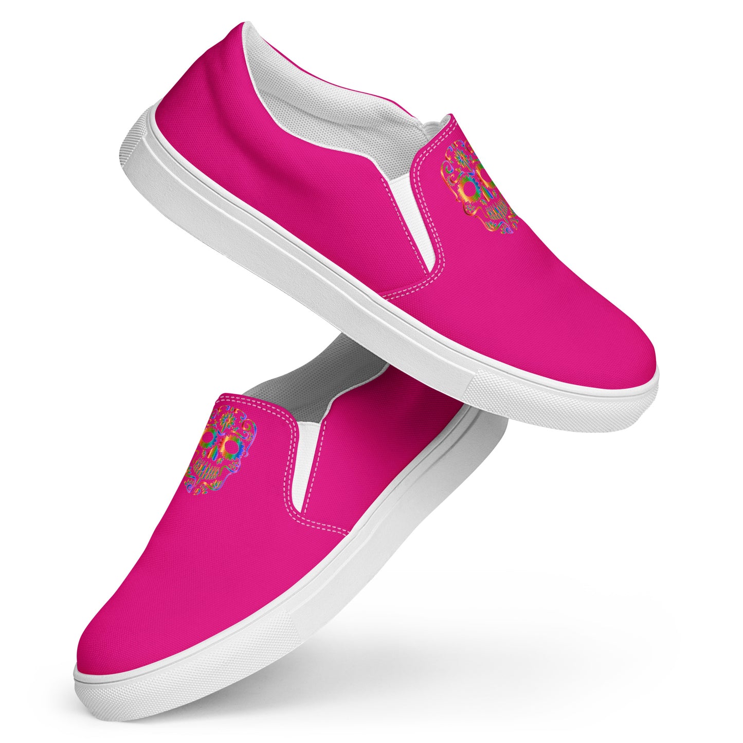 Snooty Fox Art Women’s Slip-on Canvas Shoes - Mex Pink