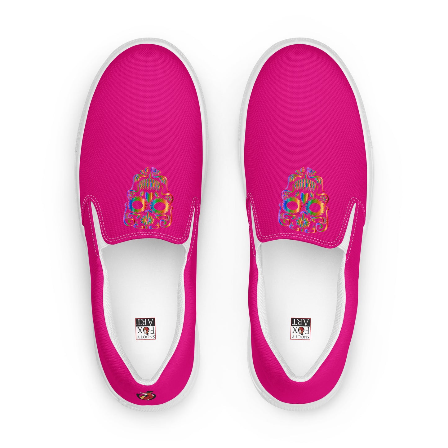 Snooty Fox Art Women’s Slip-on Canvas Shoes - Mex Pink
