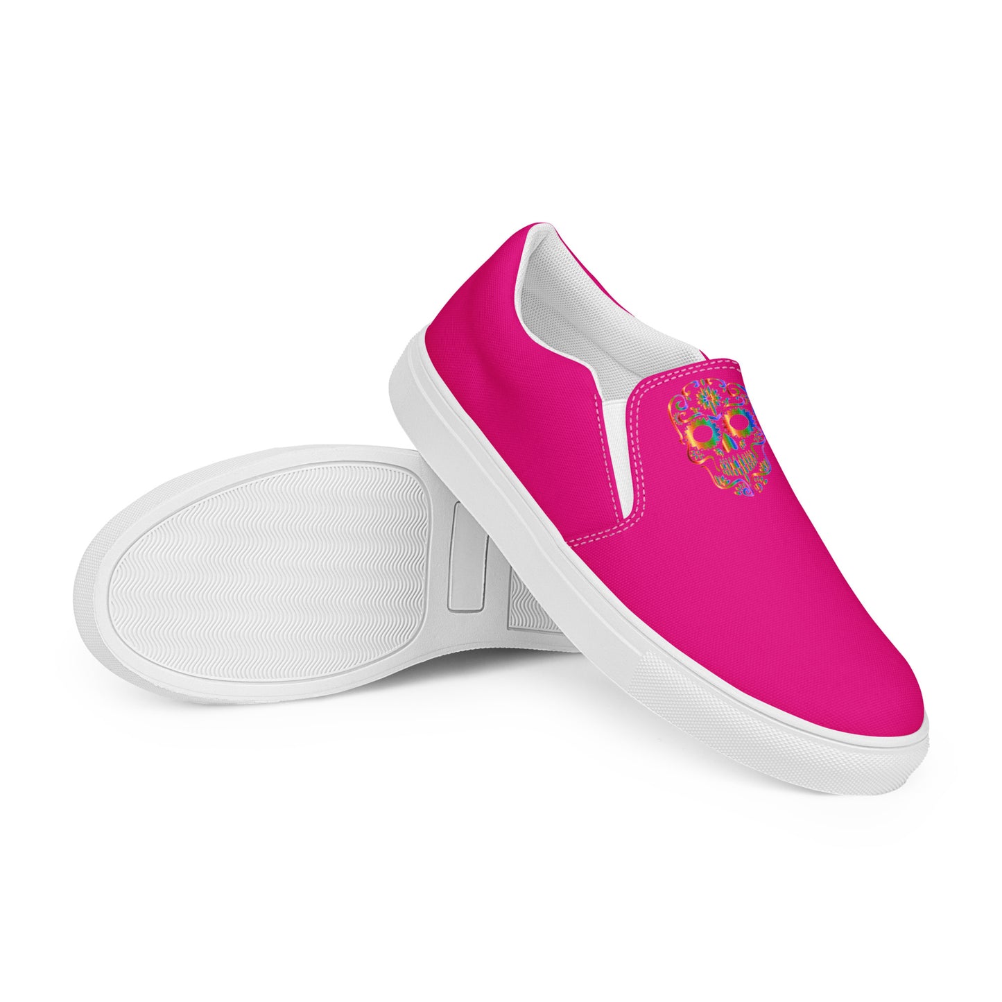 Snooty Fox Art Women’s Slip-on Canvas Shoes - Mex Pink