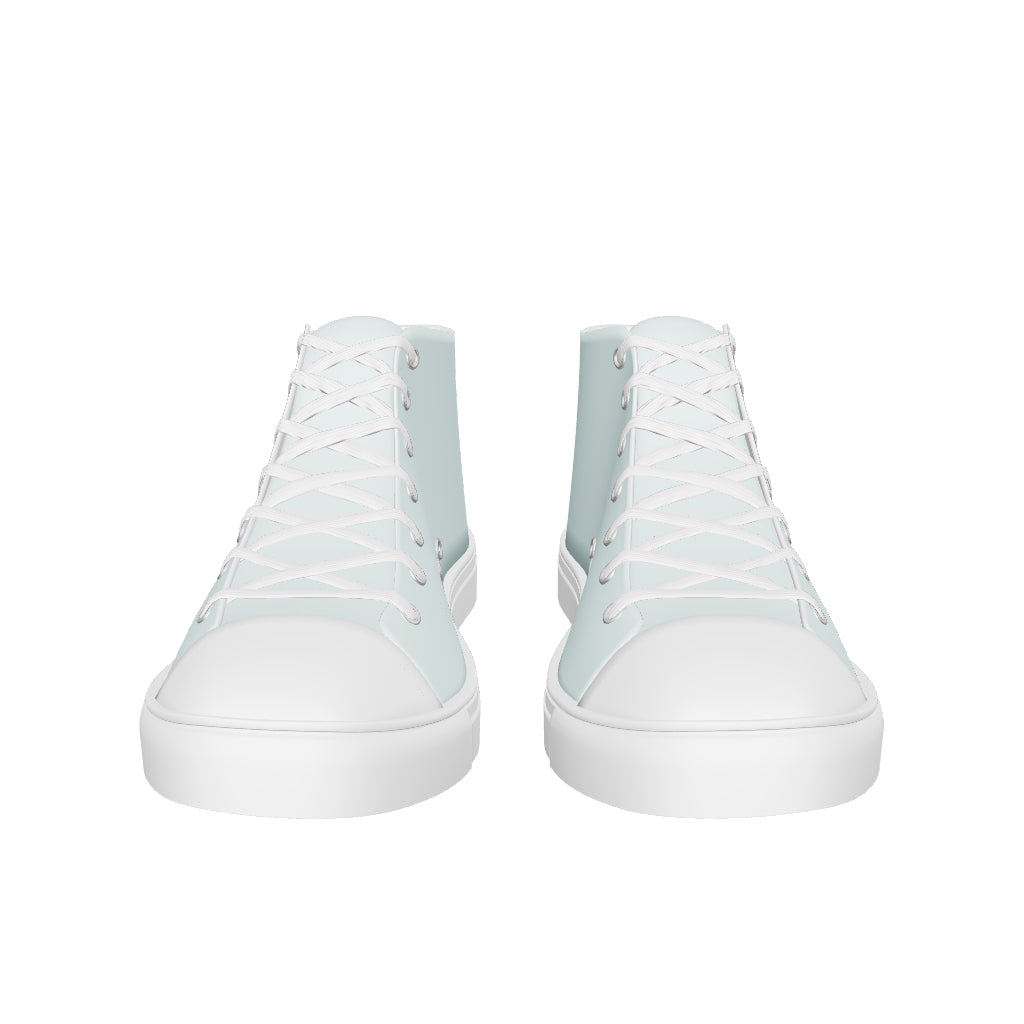 Snooty Fox Art Women’s High Top Canvas Shoes - Skylight
