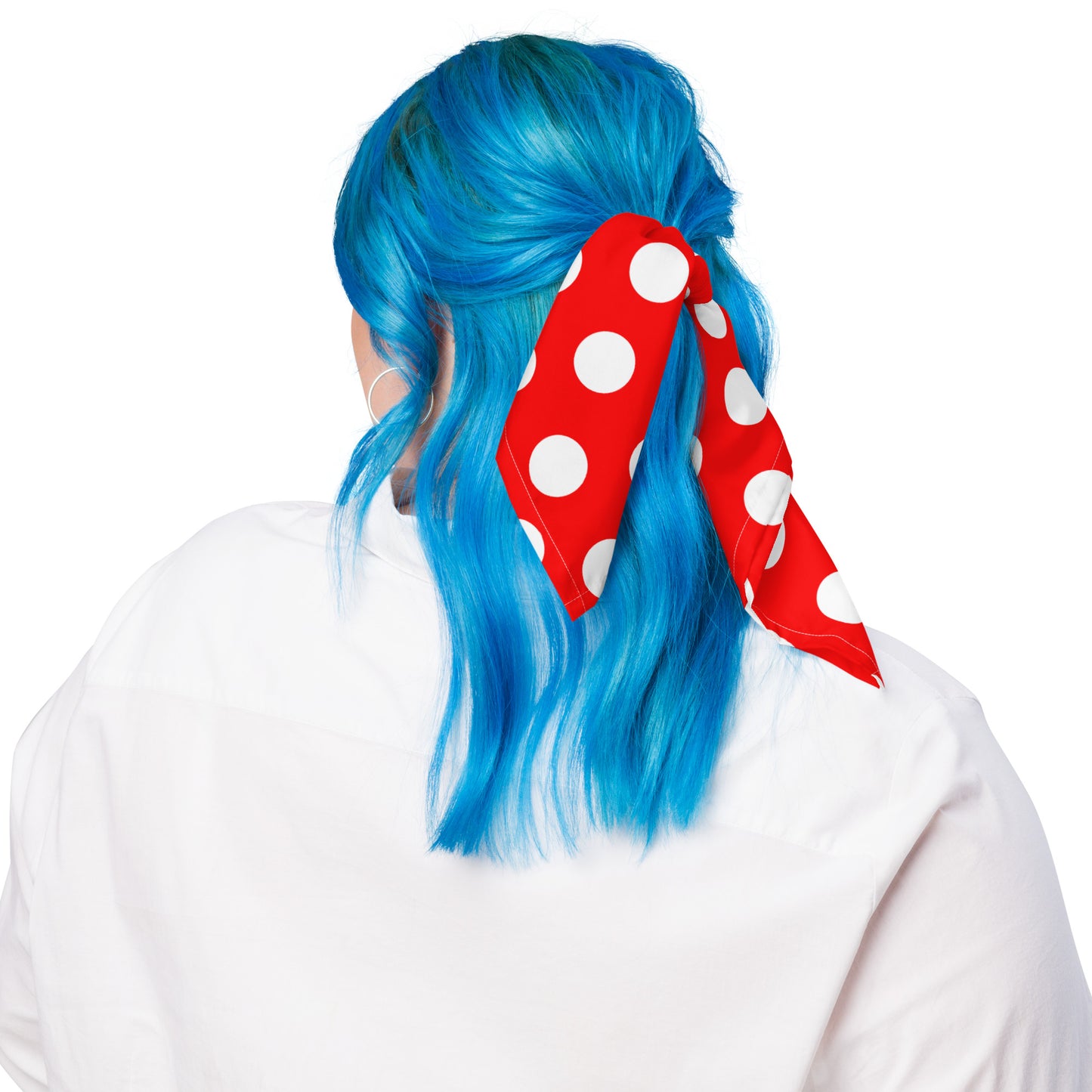 Snooty Fox Art Bandana - Red with Polka Dots