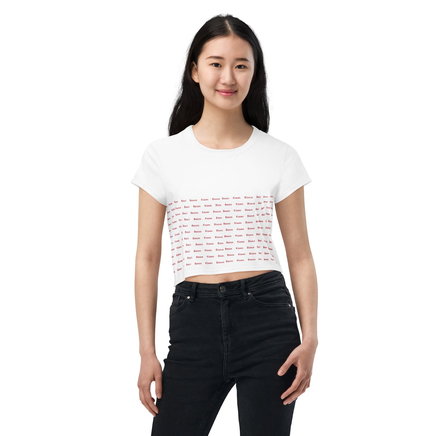 Snooty Fox Art Crop Tee - Bisous