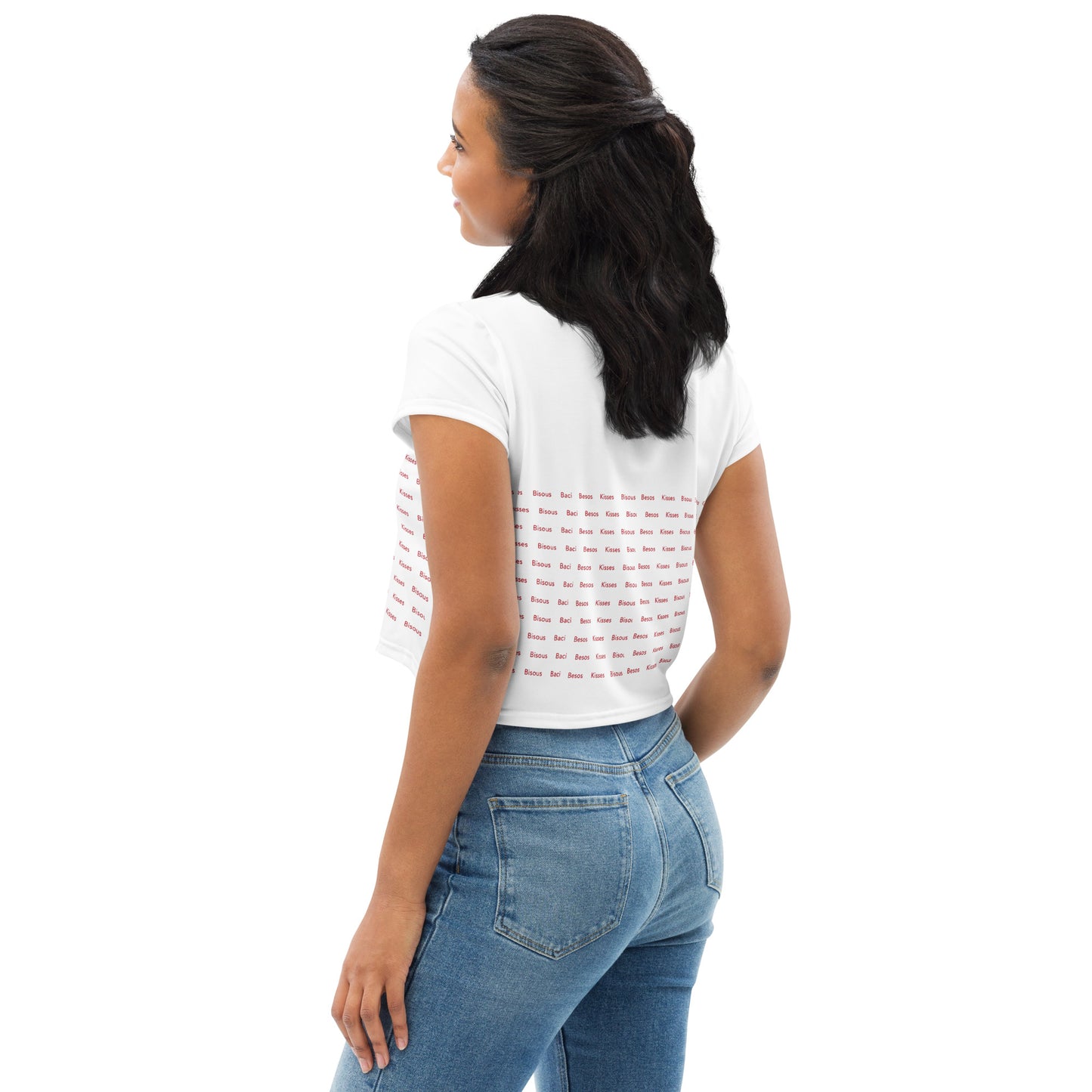 Snooty Fox Art Crop Tee - Bisous