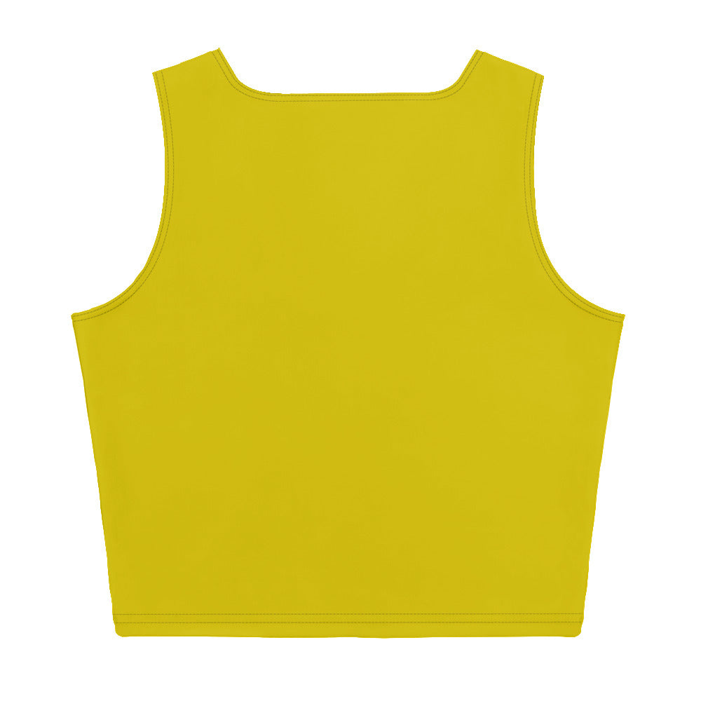 Snooty Fox Art Crop Top - Empire Yellow