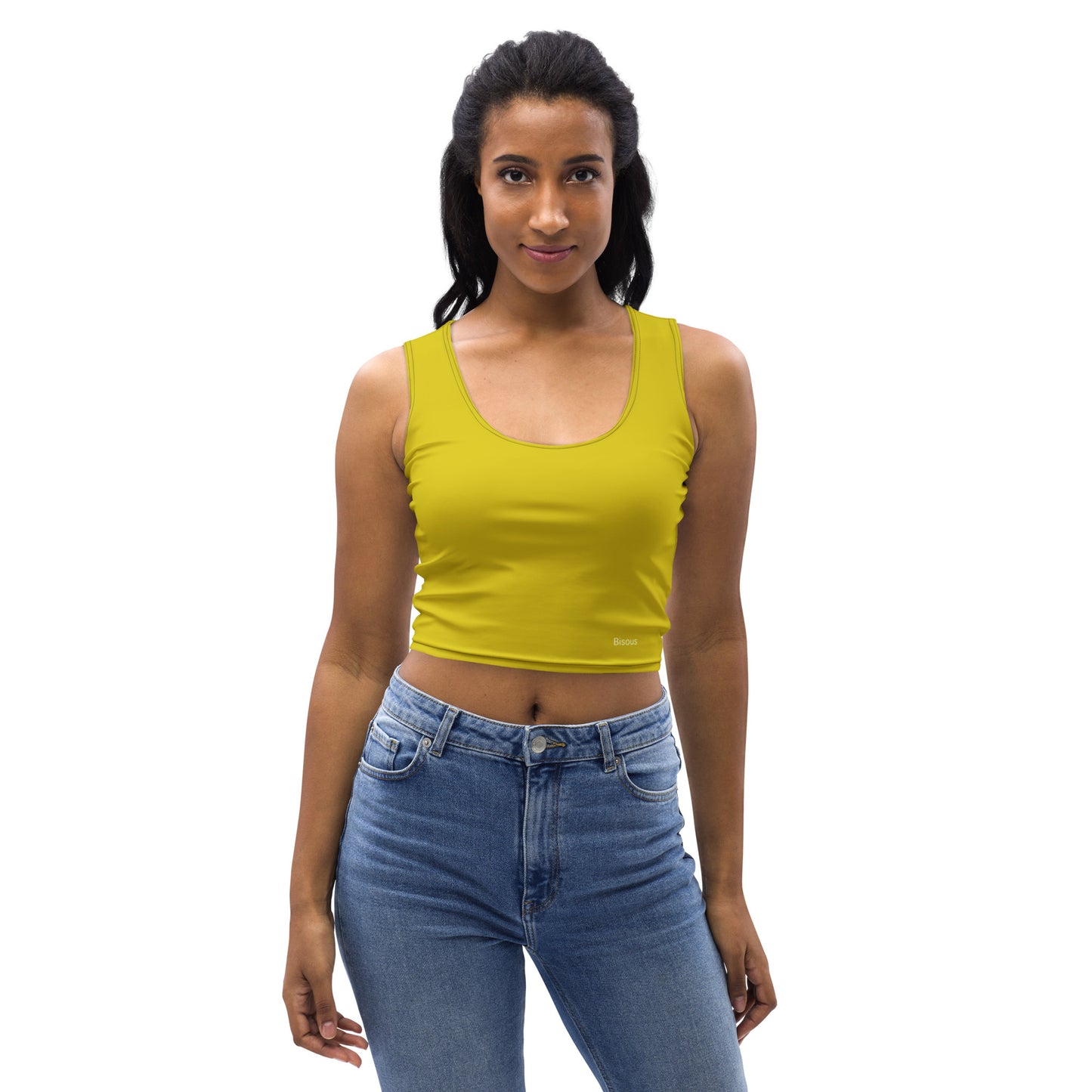 Snooty Fox Art Crop Top - Empire Yellow