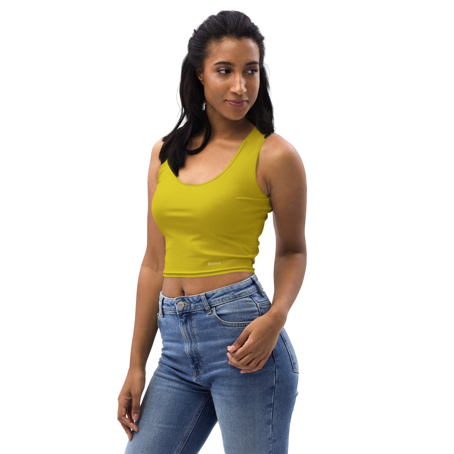 Snooty Fox Art Crop Top - Empire Yellow