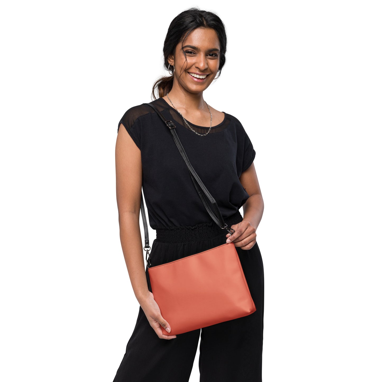 Snooty Fox Art Crossbody Bag - Pink Peach Tone