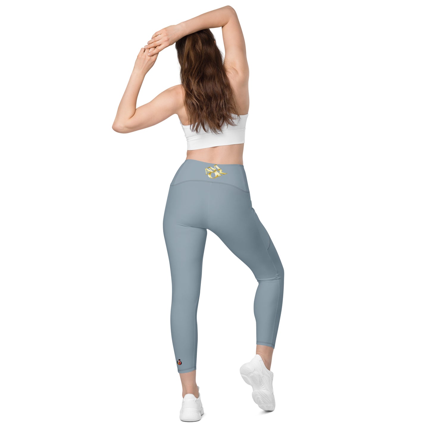 Snooty Fox Art Crossover Leggings with Pockets - AMOR Summer Song