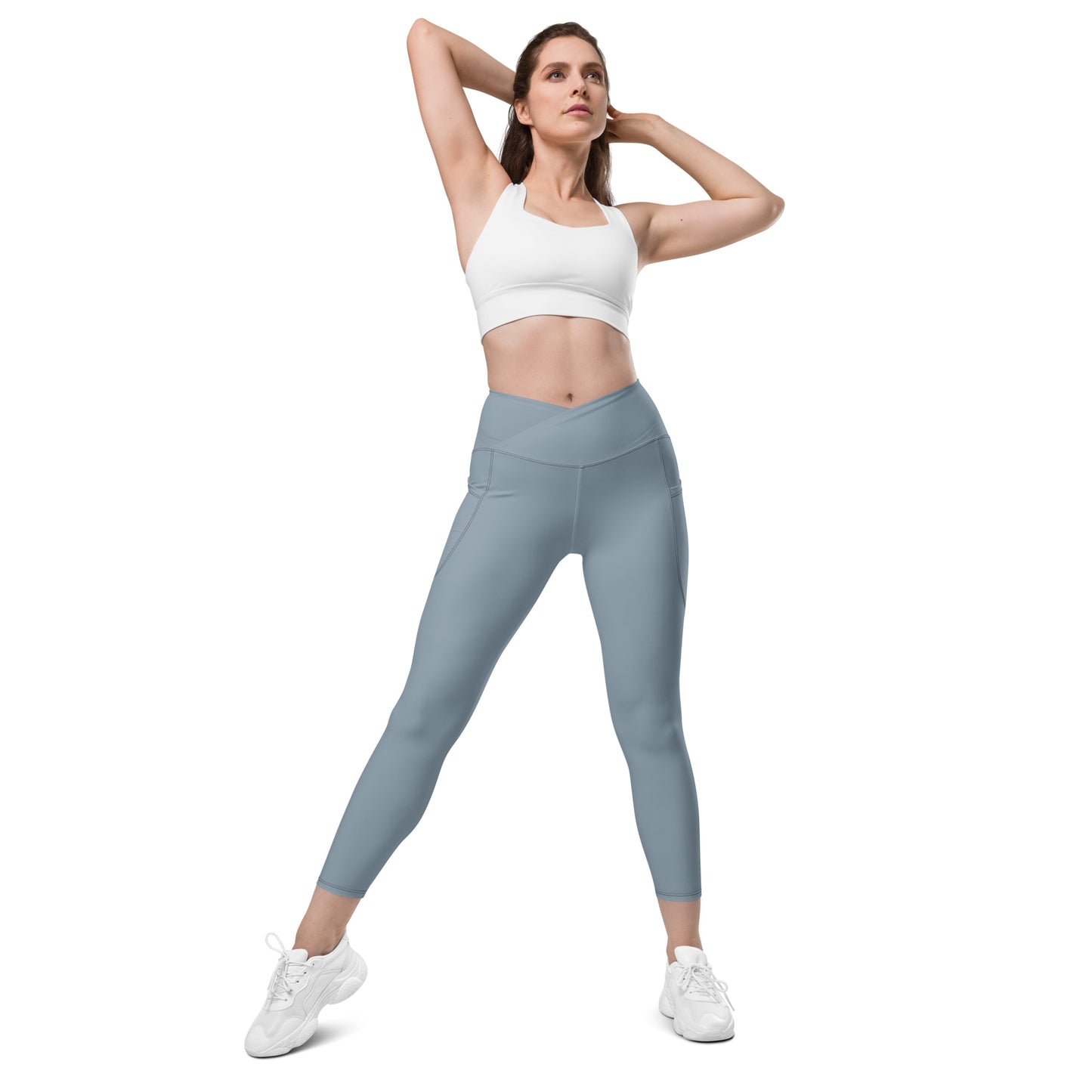 Snooty Fox Art Crossover Leggings with Pockets - Summer Song