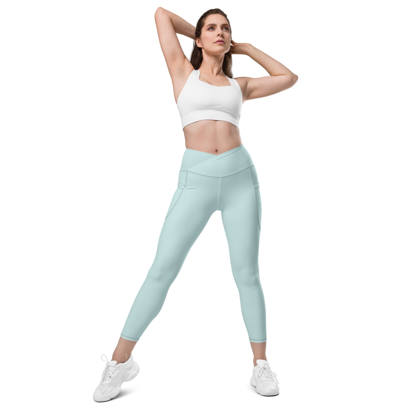Snooty Fox Art Crossover Leggings with Pockets - AMOR Skylight