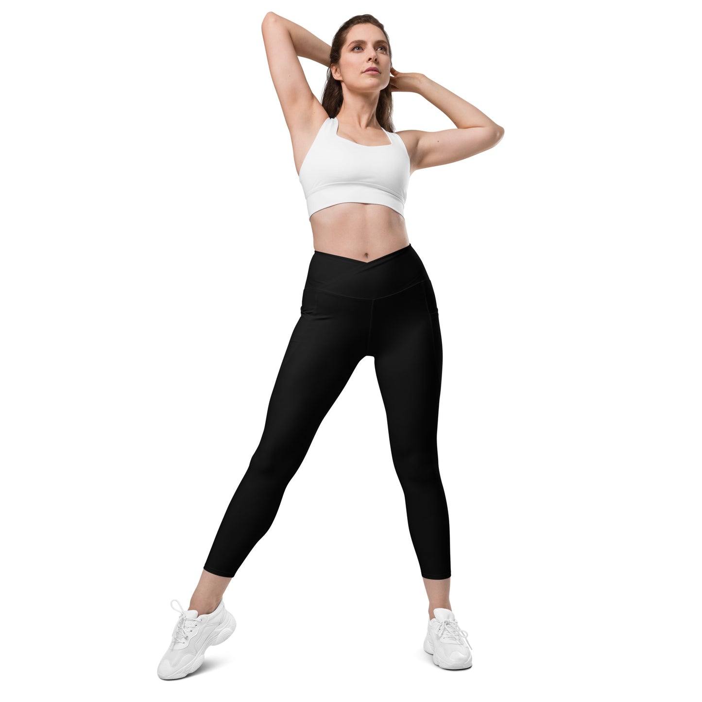 Snooty Fox Art Crossover Leggings with Pocket - Snooty Fox Art Logo