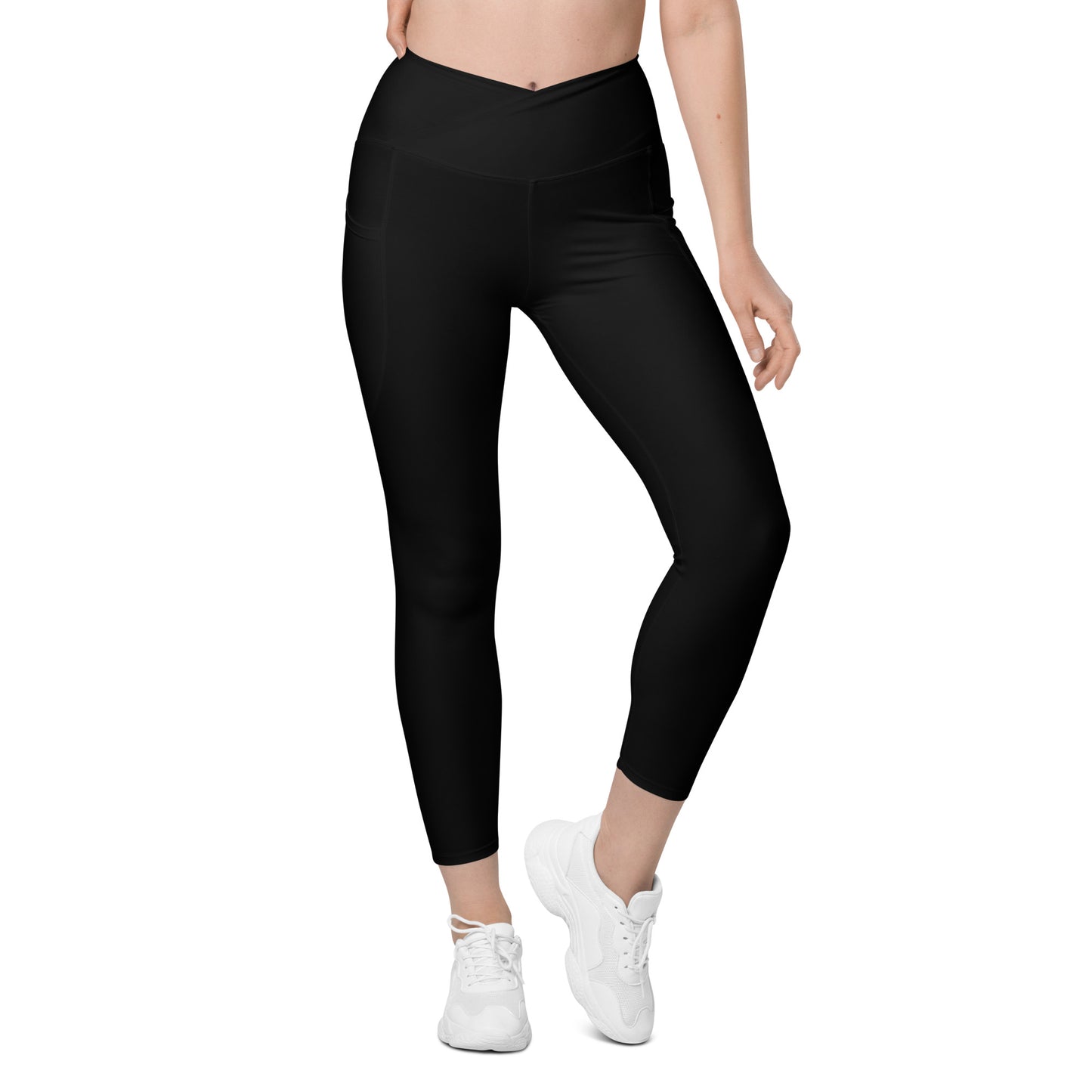Snooty Fox Art Crossover Leggings with Pocket - Snooty Fox Art Logo