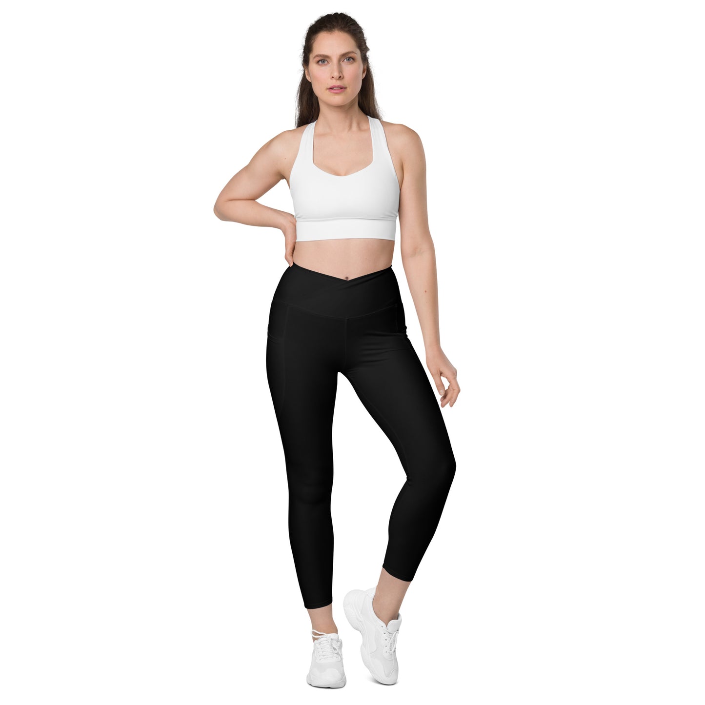 Snooty Fox Art Crossover Leggings with Pocket - Snooty Fox Art Logo