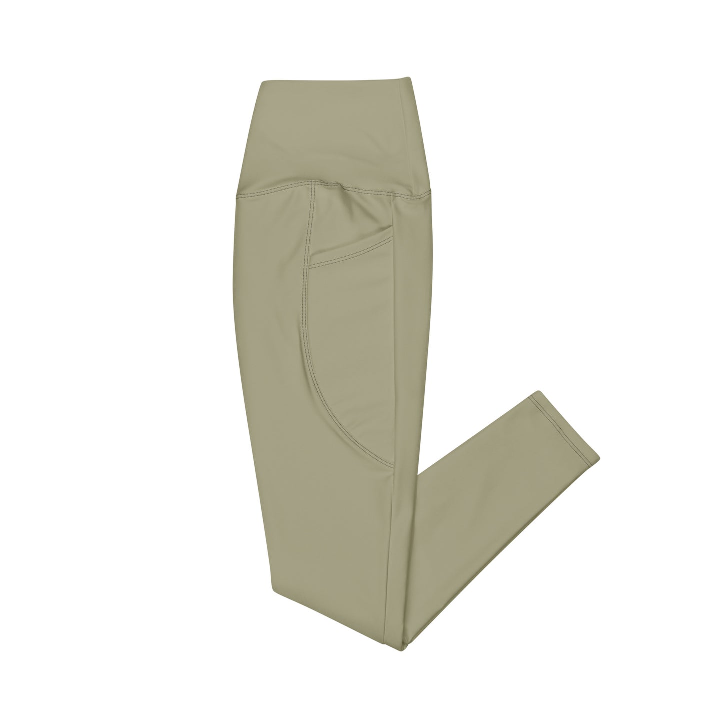 Snooty Fox Art Crossover Leggings with Pockets - AMOR Leak Green
