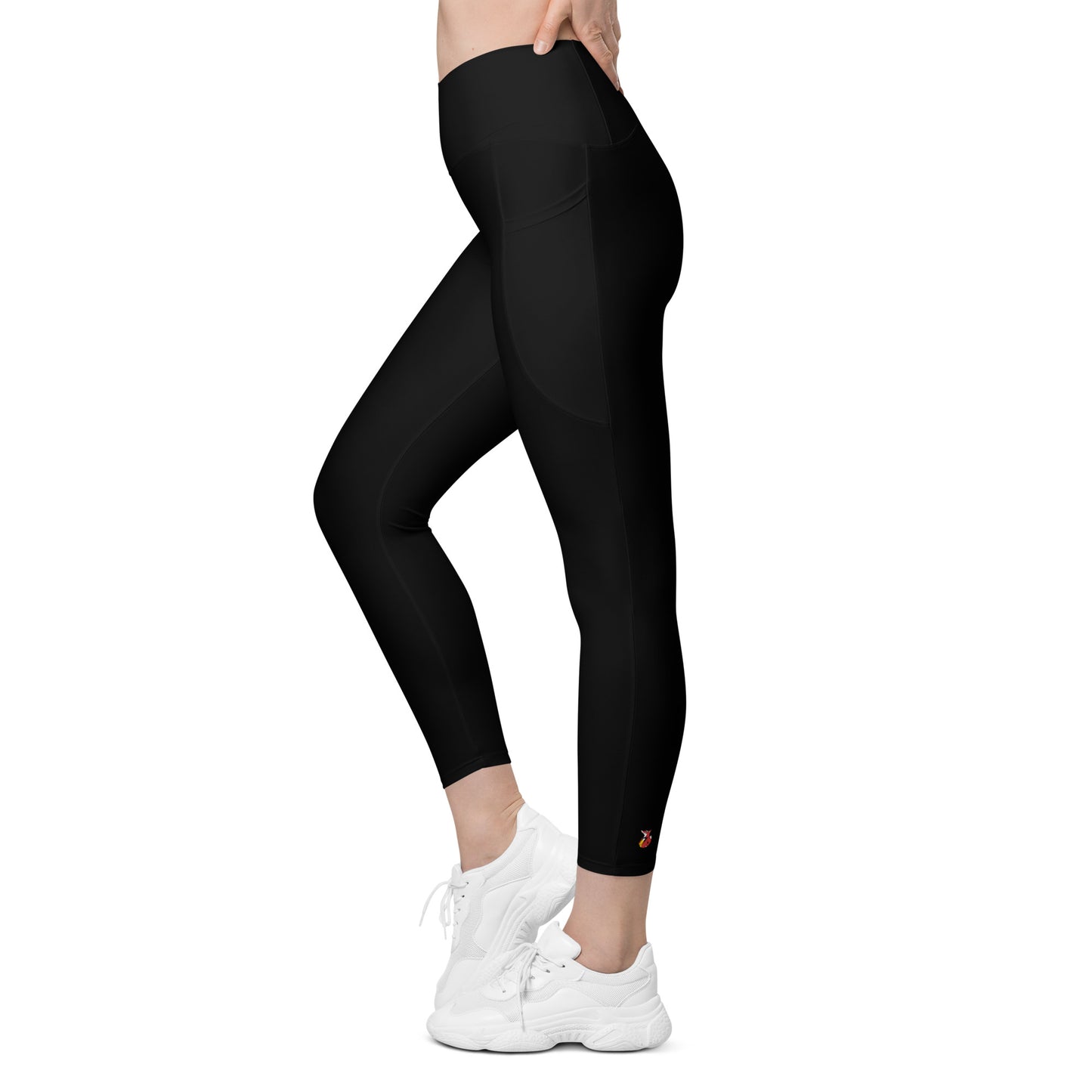 Snooty Fox Art Crossover Leggings with Pocket - Snooty Fox Art Logo