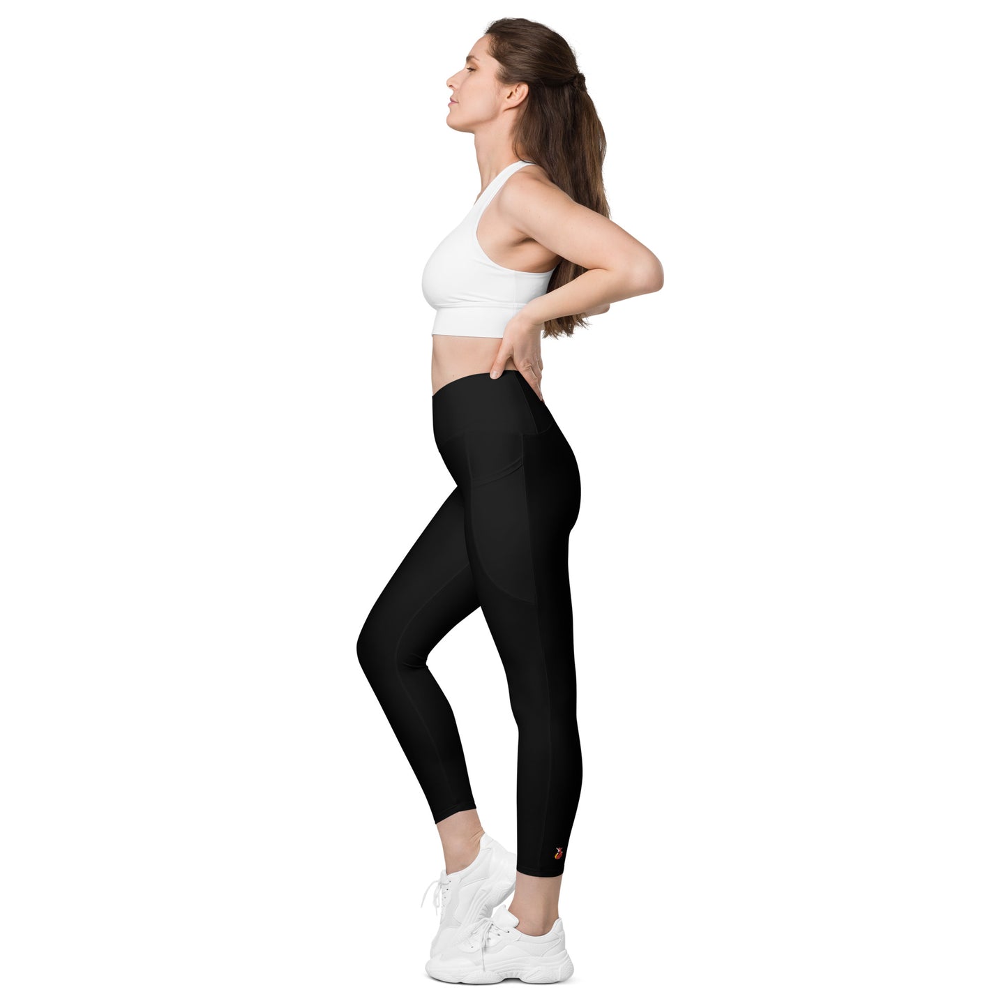 Snooty Fox Art Crossover Leggings with Pocket - Snooty Fox Art Logo