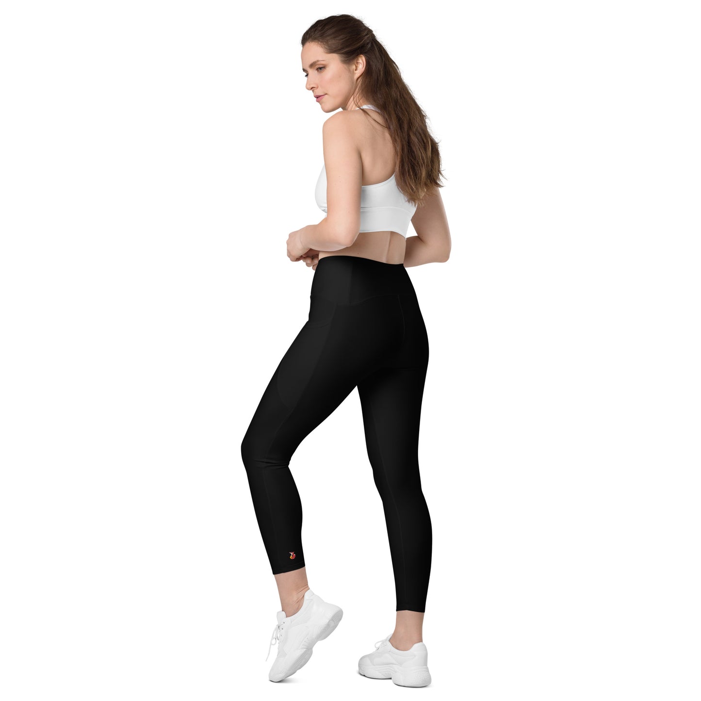 Snooty Fox Art Crossover Leggings with Pocket - Snooty Fox Art Logo