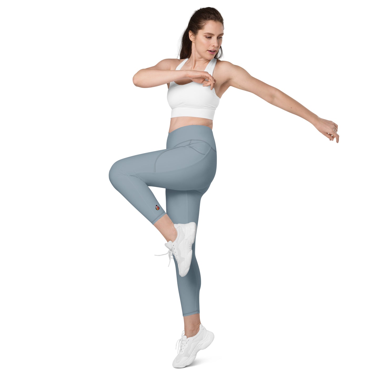 Snooty Fox Art Crossover Leggings with Pockets - AMOR Summer Song