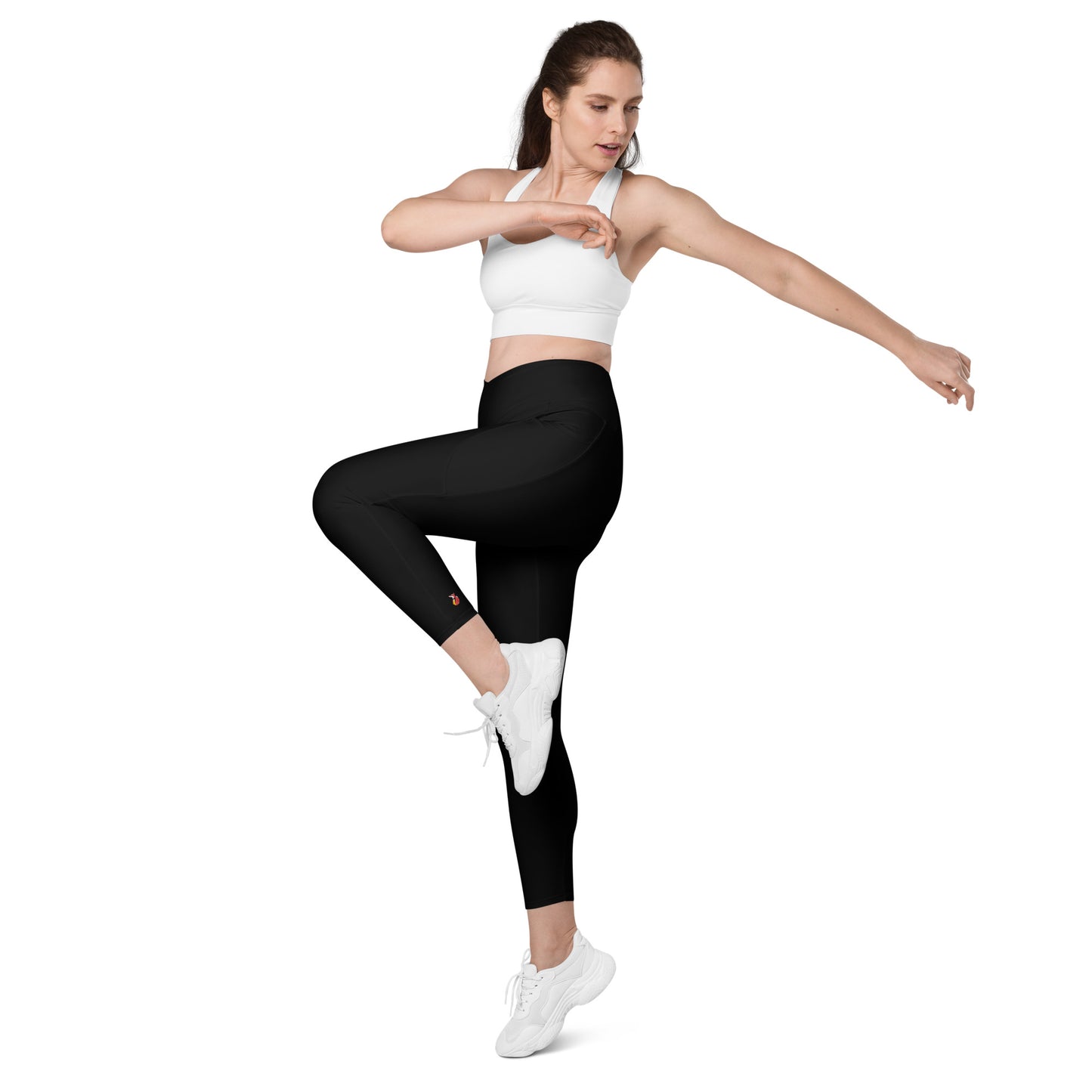 Snooty Fox Art Crossover Leggings with Pocket - Snooty Fox Art Logo