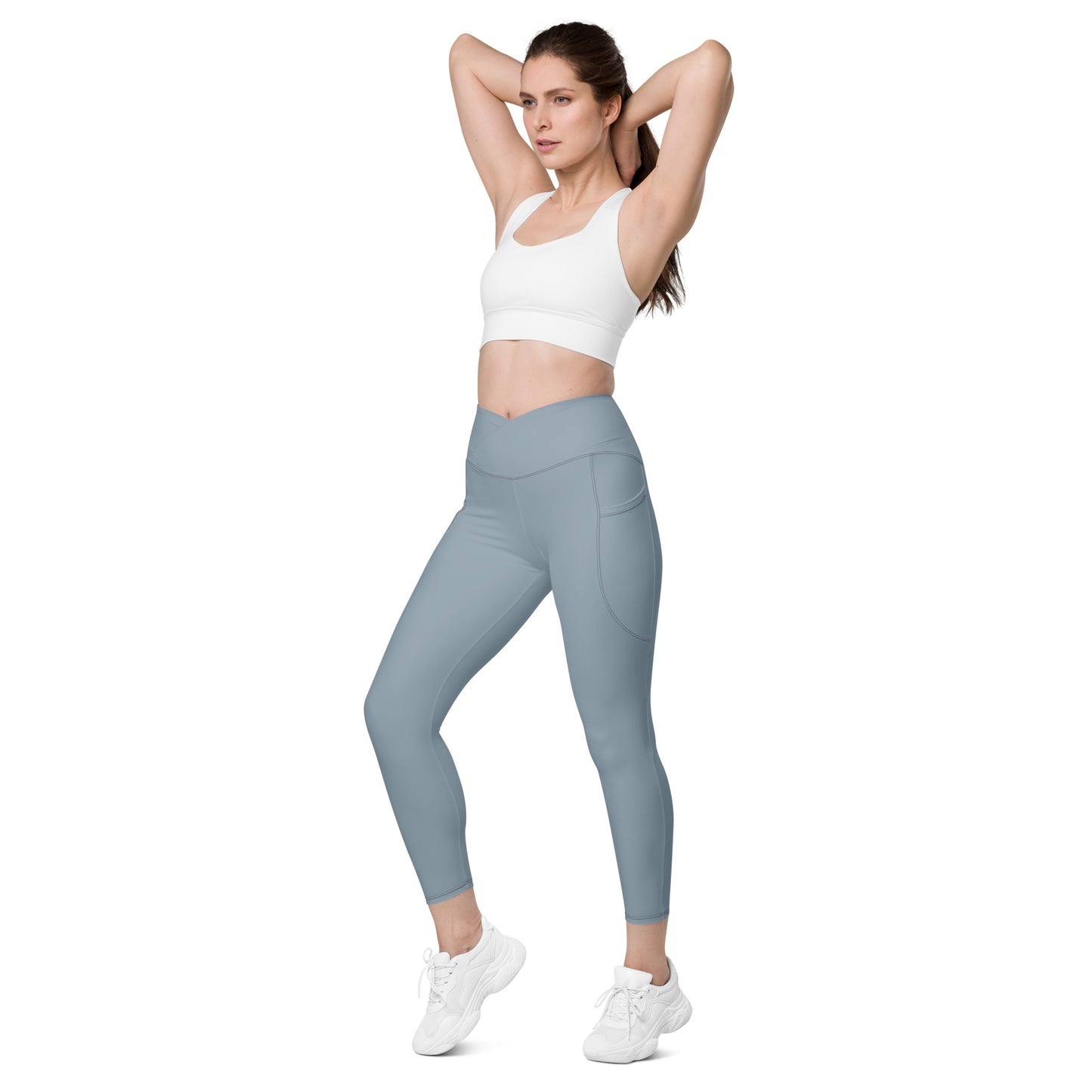 Snooty Fox Art Crossover Leggings with Pockets - Summer Song