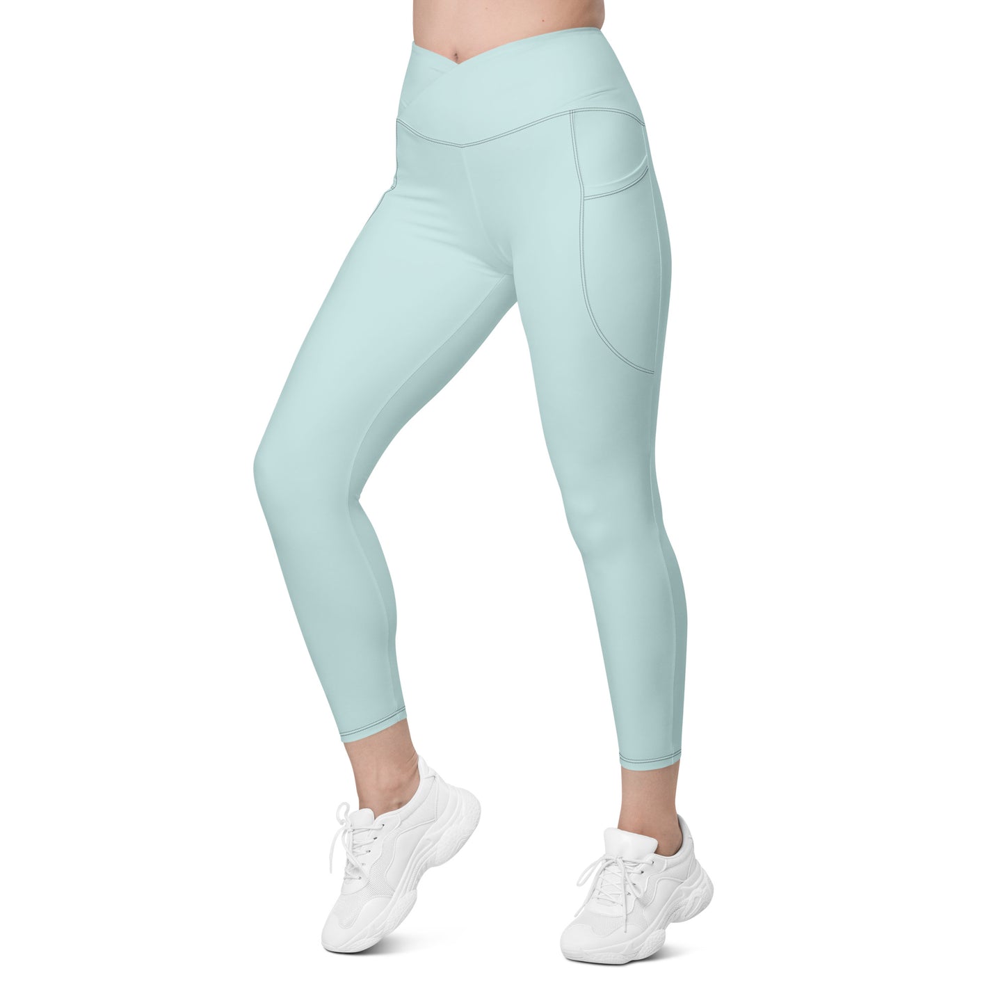 Snooty Fox Art Crossover Leggings with Pockets - AMOR Skylight