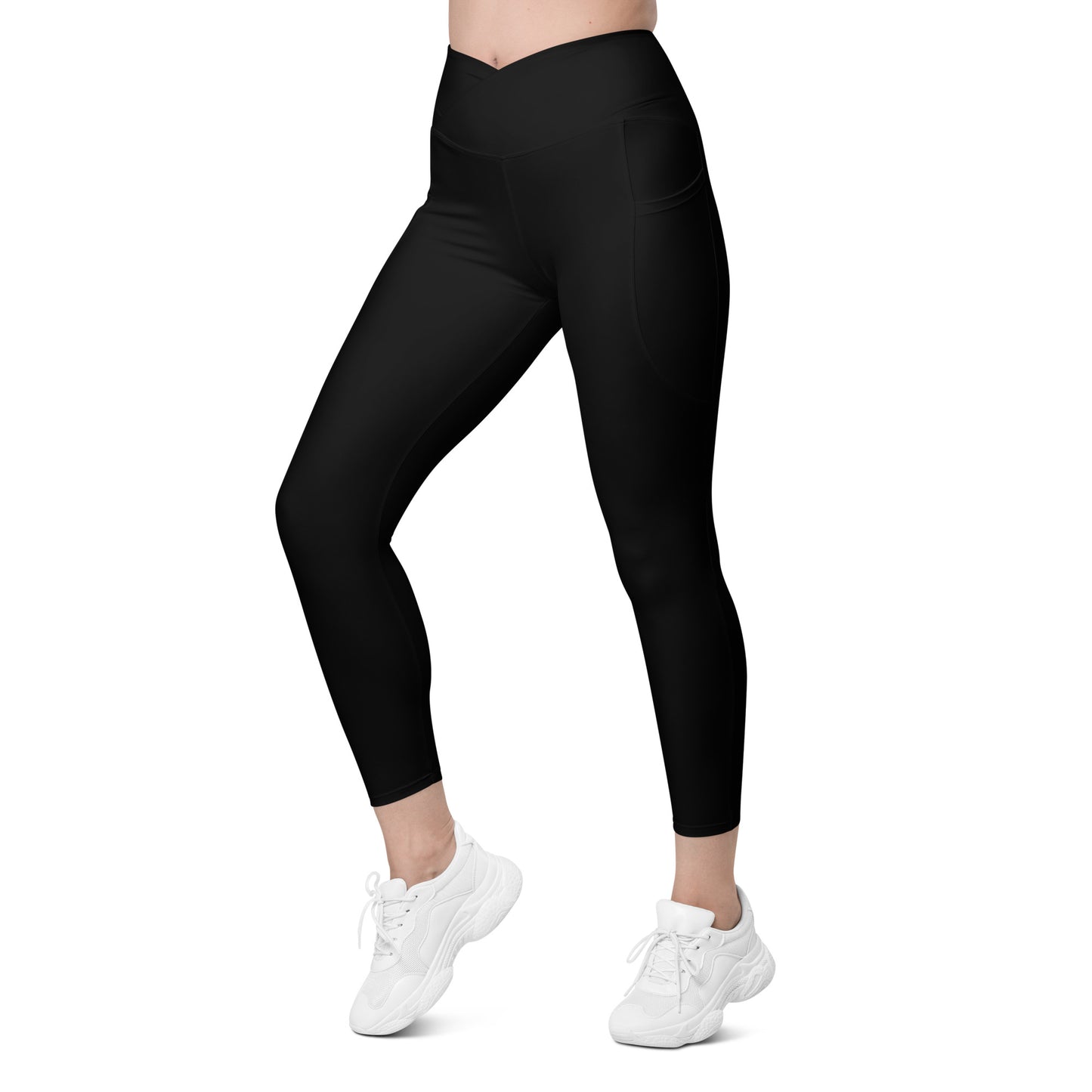 Snooty Fox Art Crossover Leggings with Pocket - Snooty Fox Art Logo