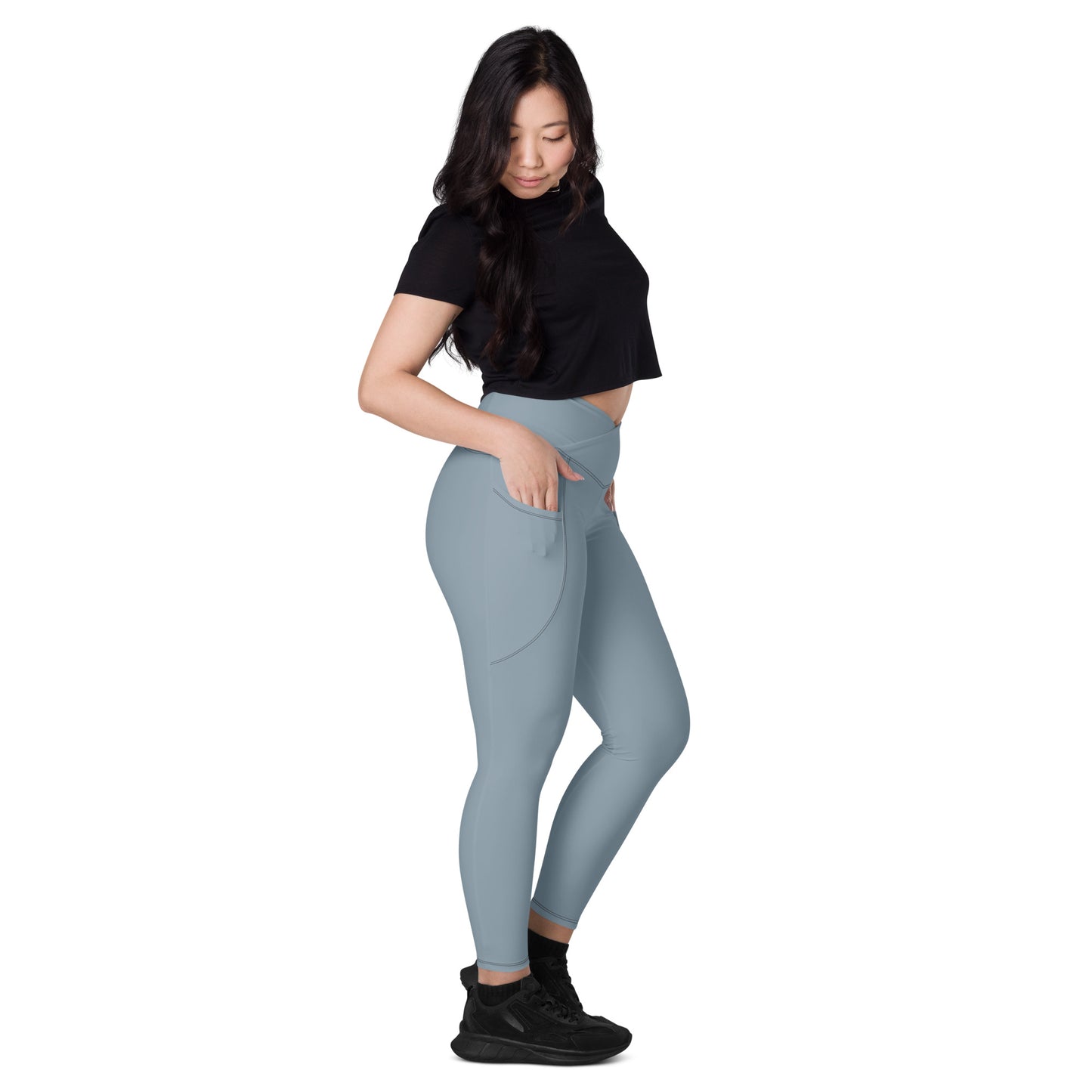 Snooty Fox Art Crossover Leggings with Pockets - Summer Song