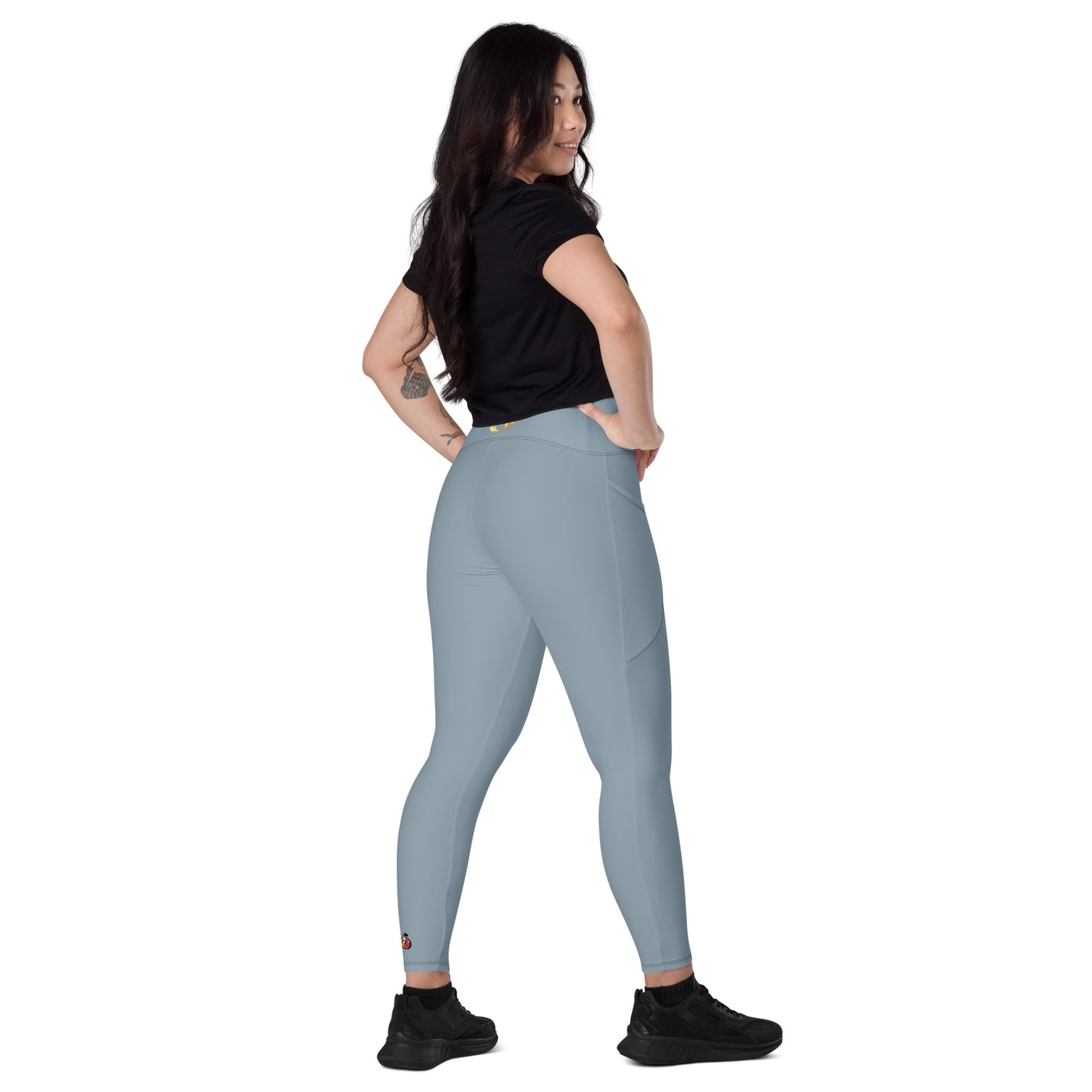 Snooty Fox Art Crossover Leggings with Pockets - AMOR Summer Song