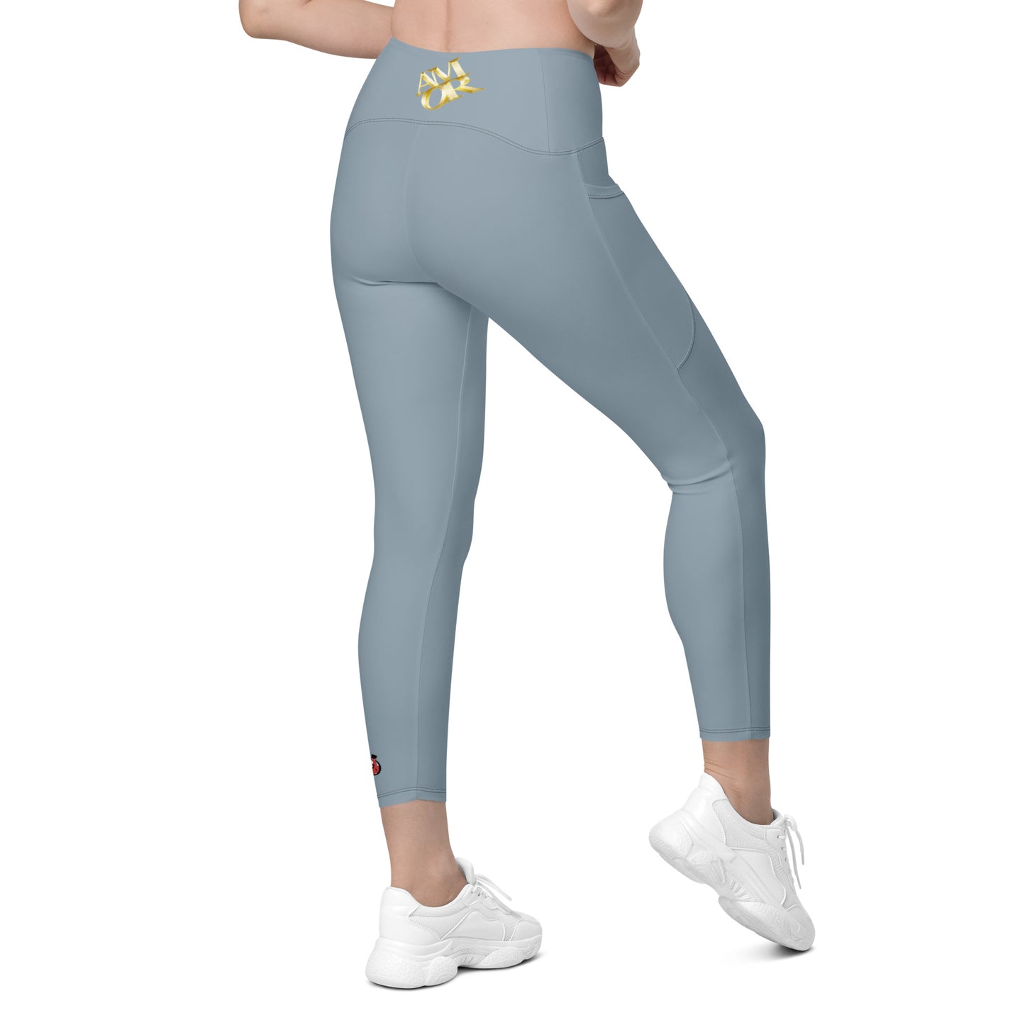 Snooty Fox Art Crossover Leggings with Pockets - AMOR Summer Song