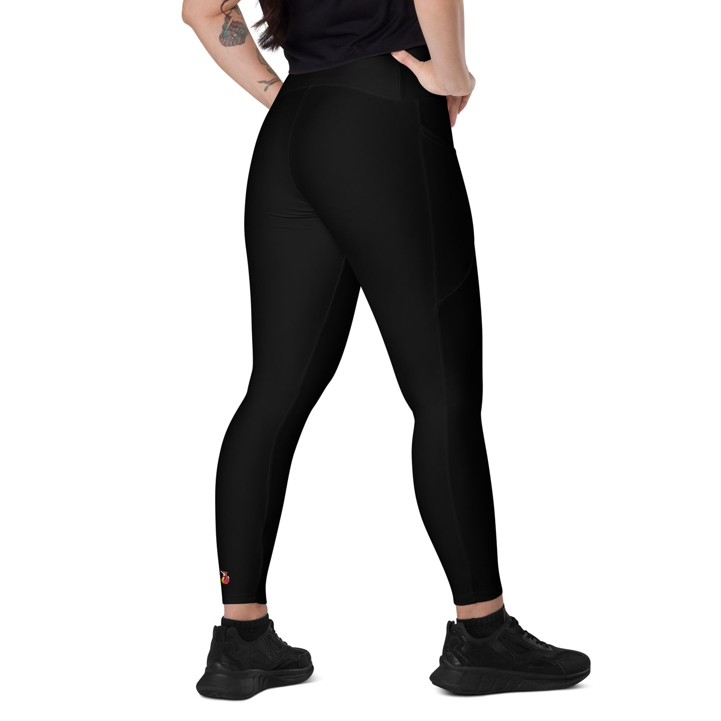 Snooty Fox Art Crossover Leggings with Pocket - Snooty Fox Art Logo