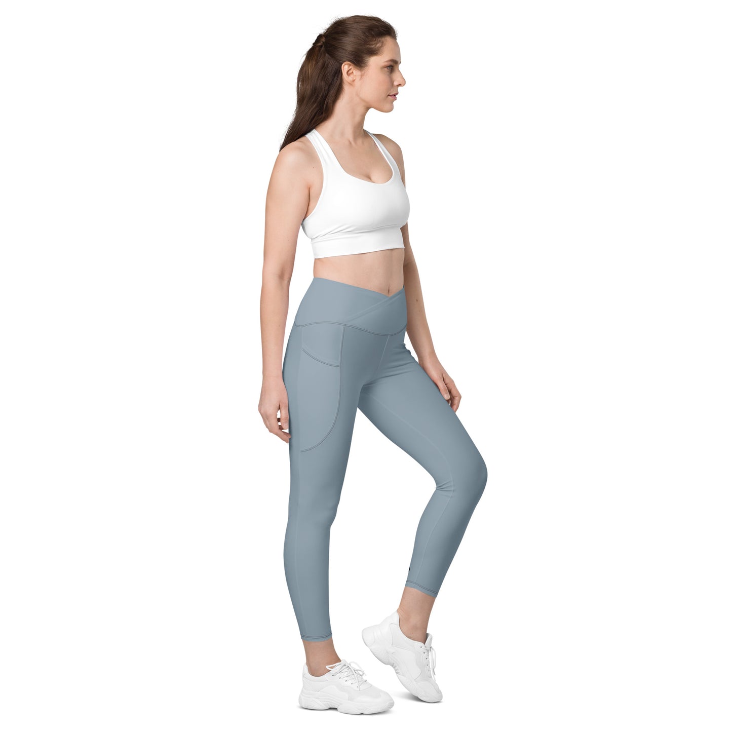 Snooty Fox Art Crossover Leggings with Pockets - Summer Song