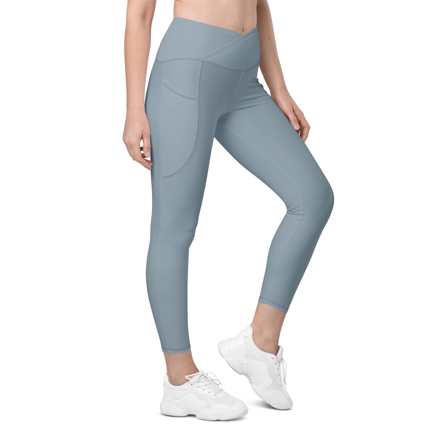 Snooty Fox Art Crossover Leggings with Pockets - Summer Song