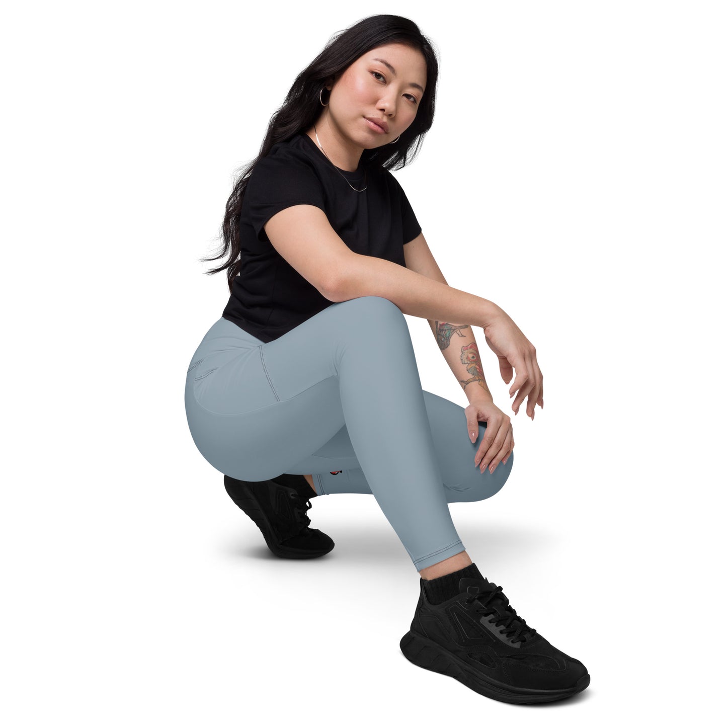 Snooty Fox Art Crossover Leggings with Pockets - AMOR Summer Song
