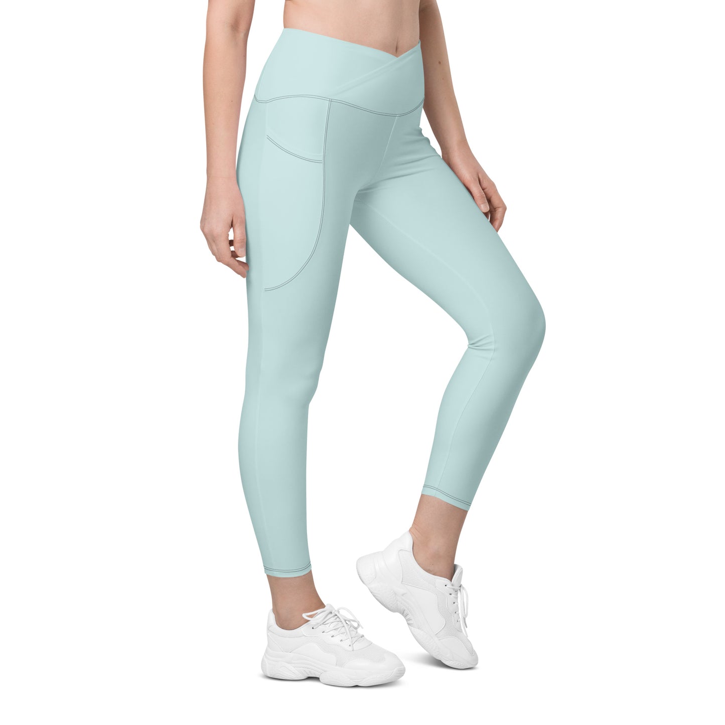 Snooty Fox Art Crossover Leggings with Pockets - AMOR Skylight