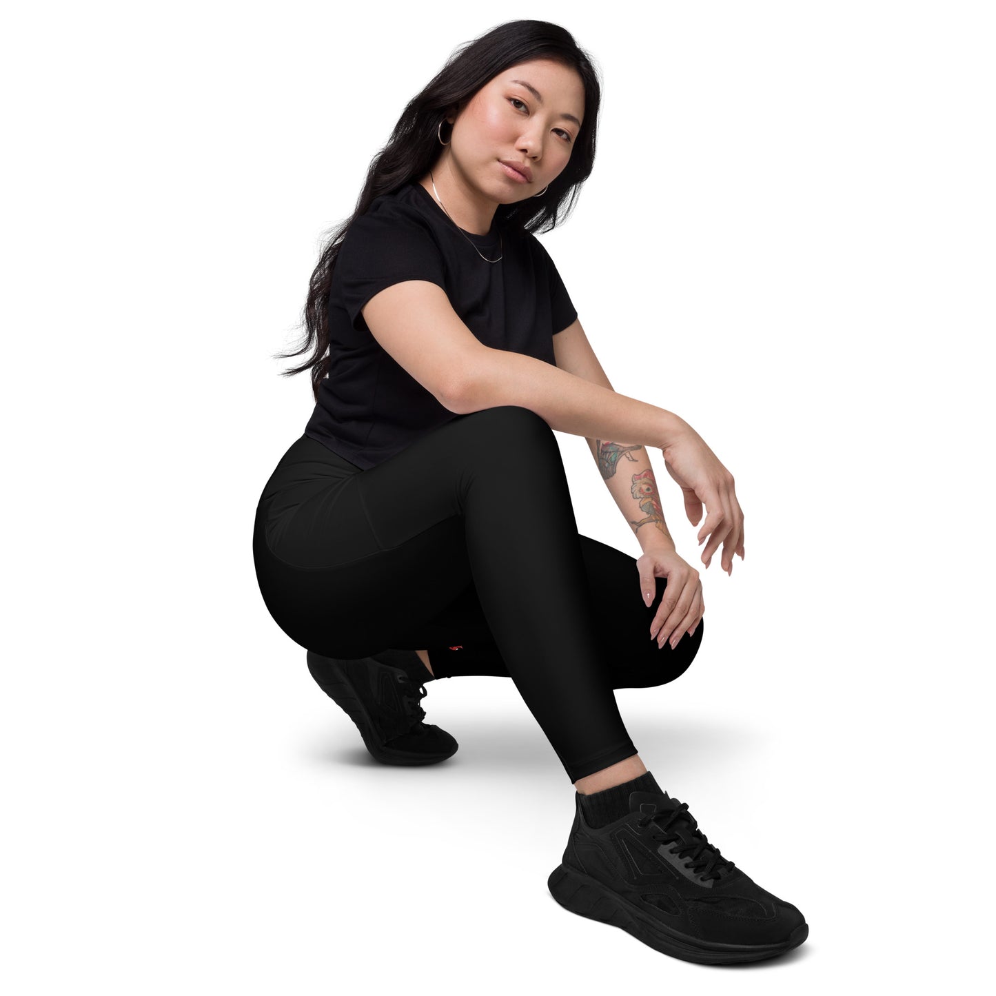 Snooty Fox Art Crossover Leggings with Pocket - Snooty Fox Art Logo
