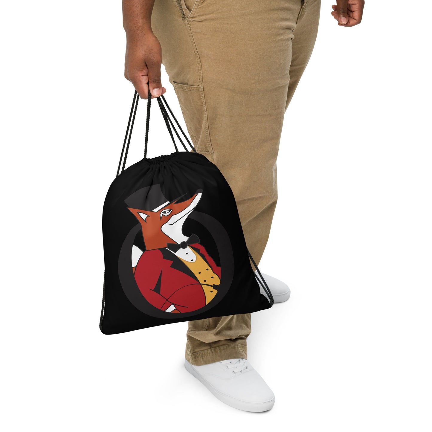 Snooty Fox Art Drawstring Everyday Sack - Snooty Fox Art Logo