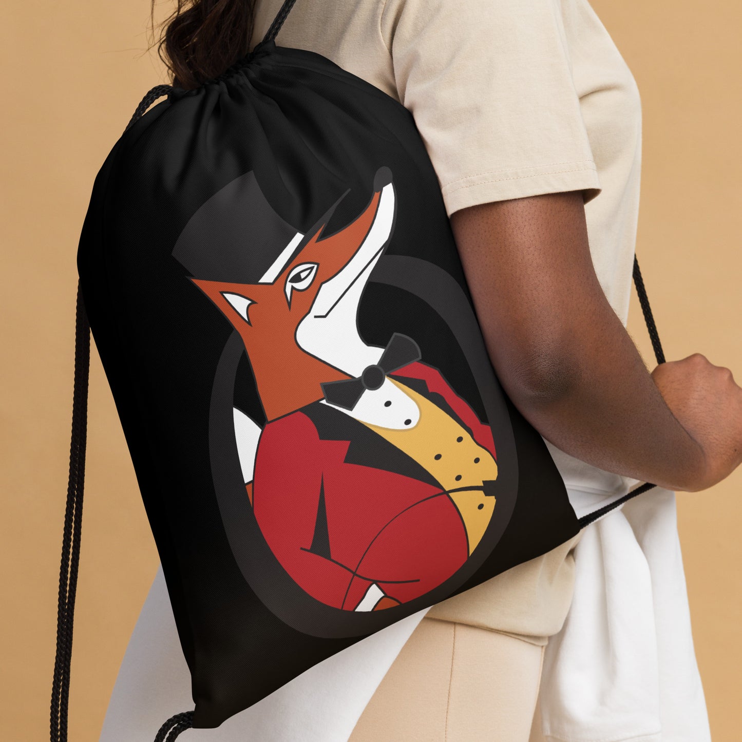 Snooty Fox Art Drawstring Everyday Sack - Snooty Fox Art Logo